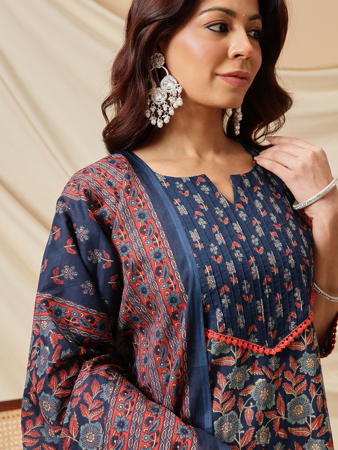 Image of Ginni Arora Label Women Kurta Pant Dupatta Set