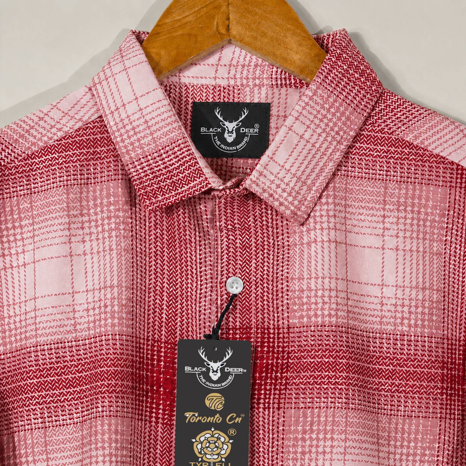 Black Deer Men Checkered Multicolor Shirt - Image 3
