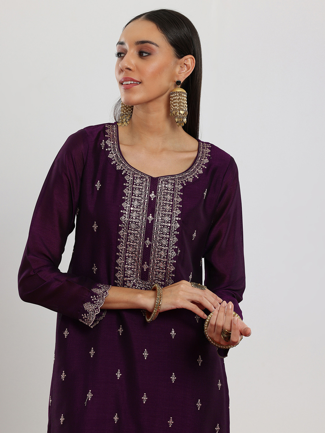 Image of LIBAS Women Kurta Pant Dupatta Set