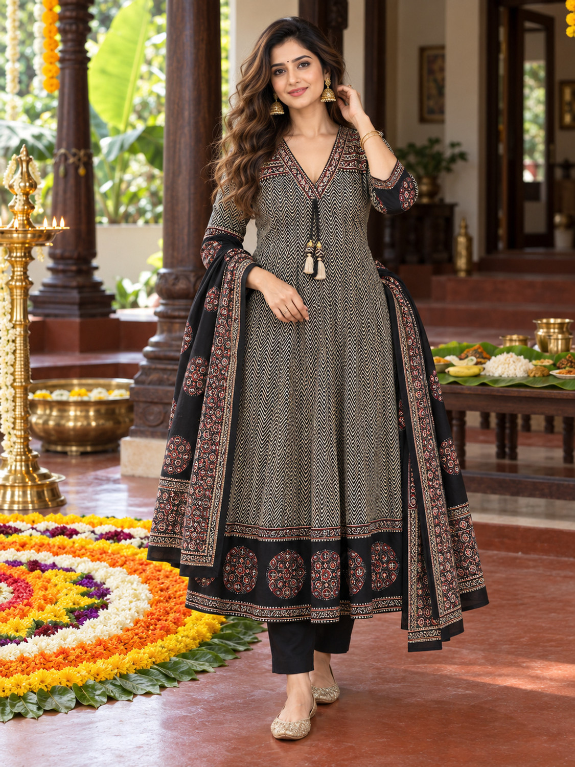 Image of berrylicious Women Kurta Pant Dupatta Set