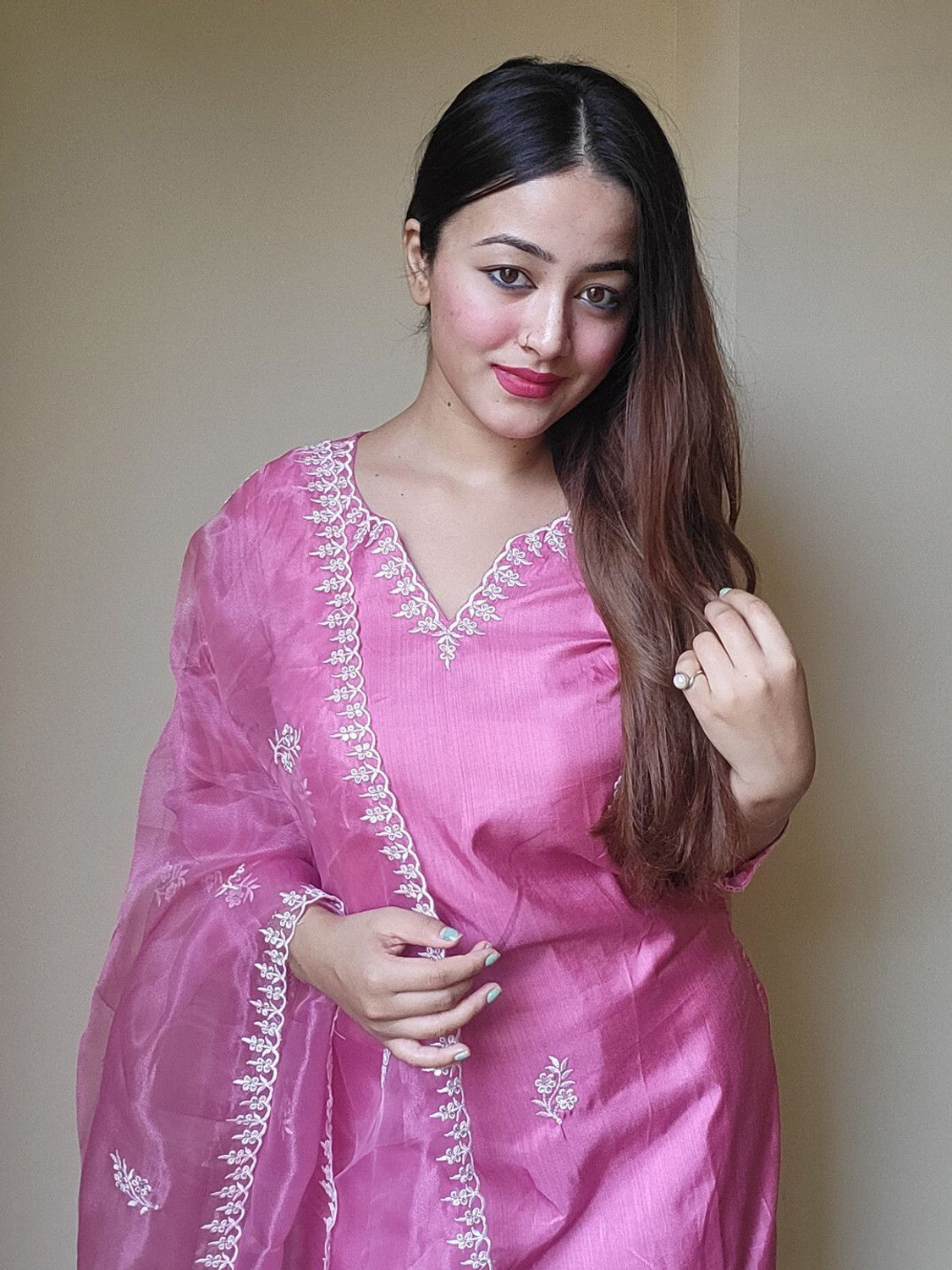 Image of VredeVogel Women Kurta Pant Dupatta Set