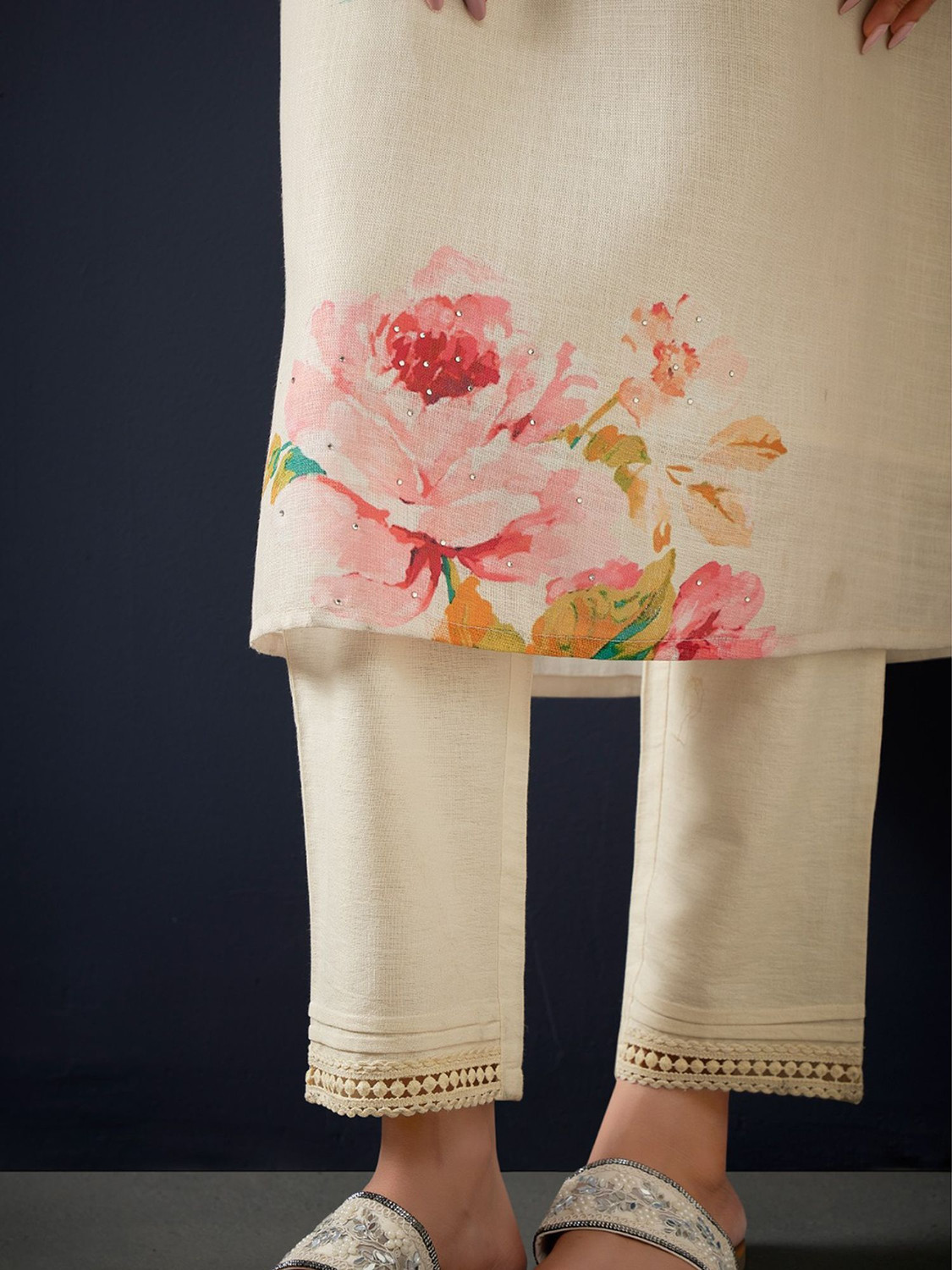 Image of Indo Era Women Kurta Pant Dupatta Set