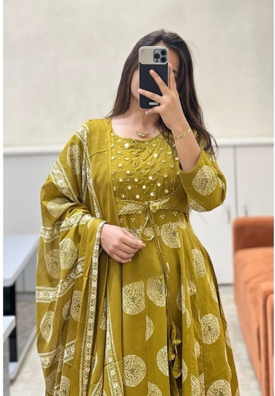 Image of r n Women Kurta Dupatta Set