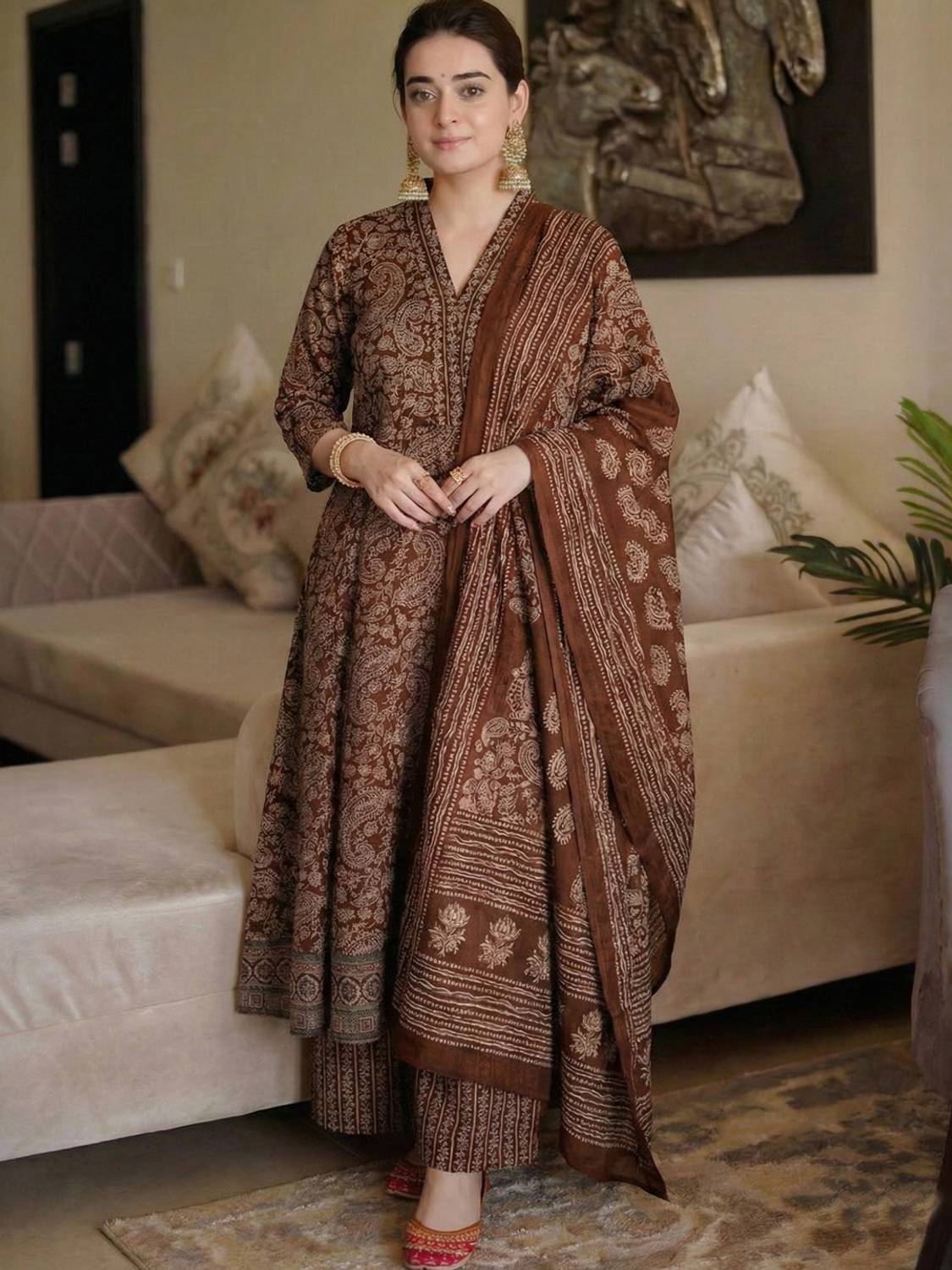 Anni Designer Women Kurti Palazzo Dupatta Set