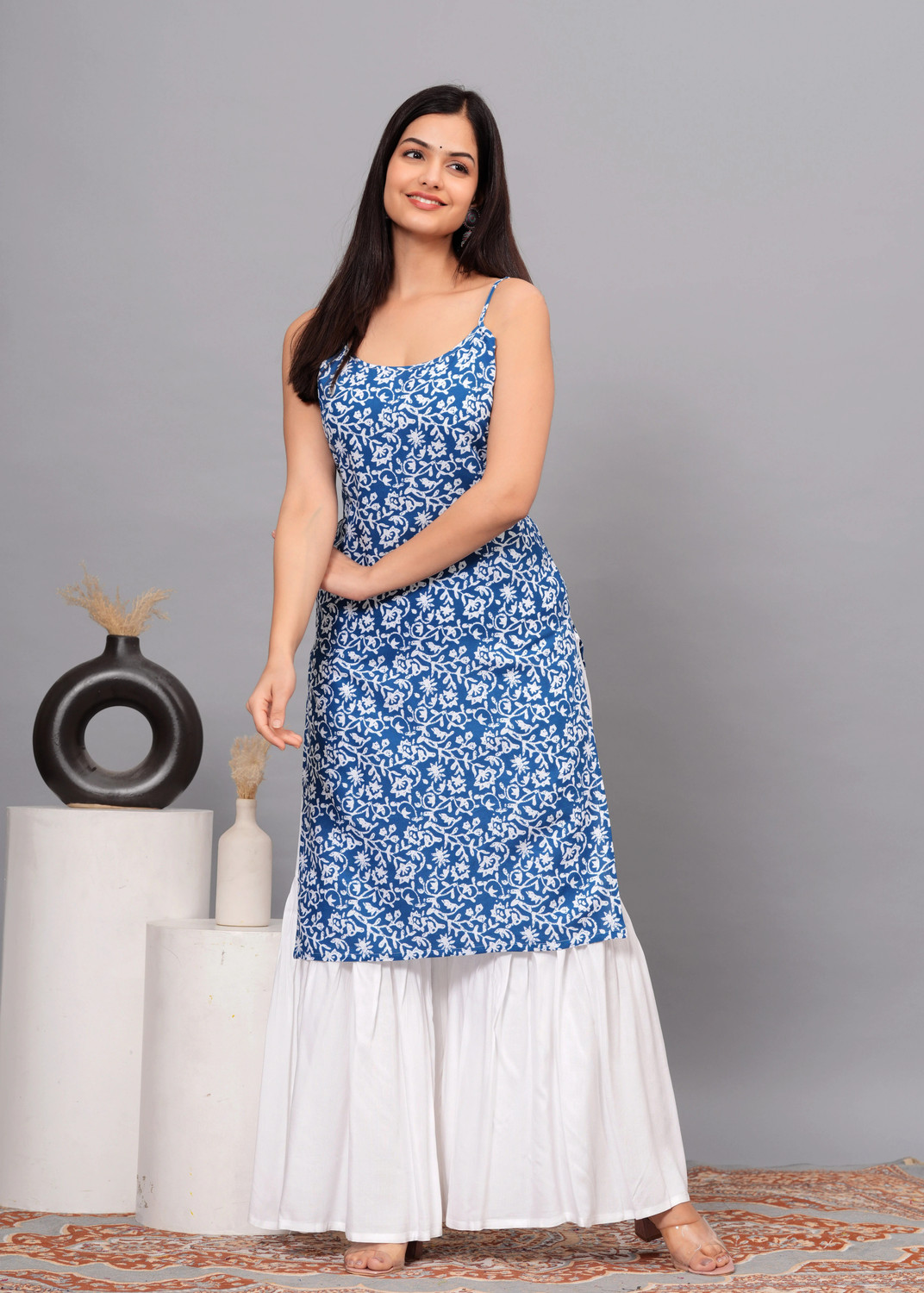 Image of KALADISH Women Kurta Sharara Set