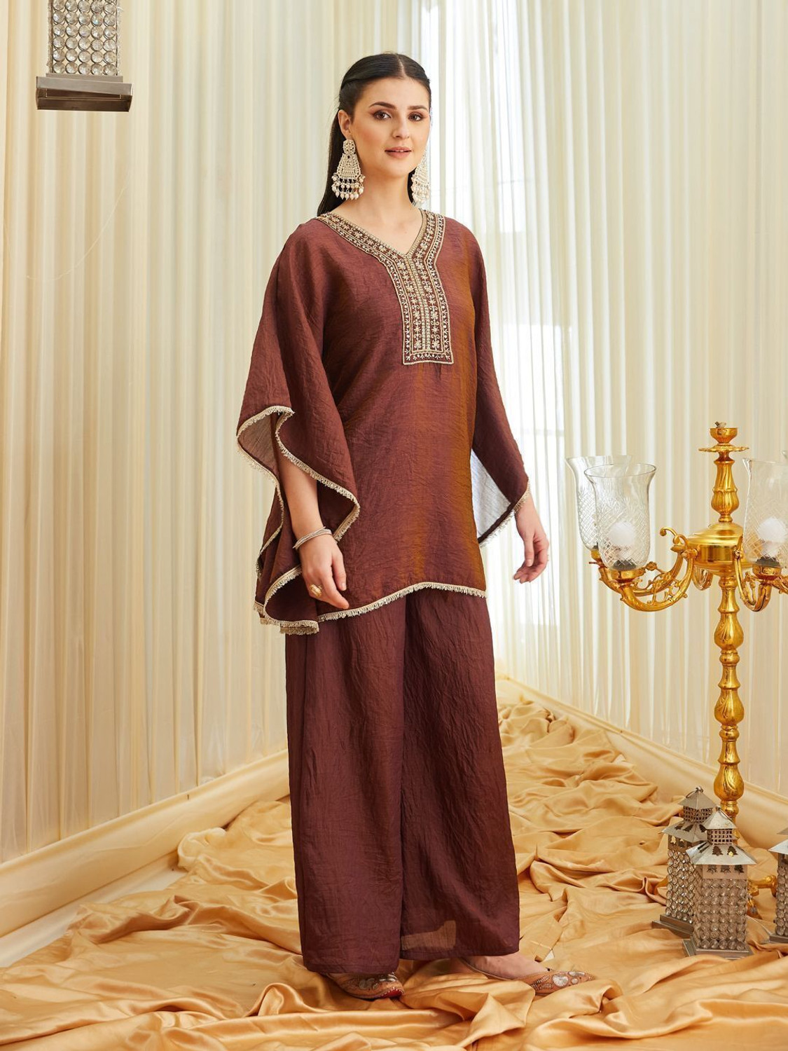Image of MOKOSH Women Kaftan Palazzo Set