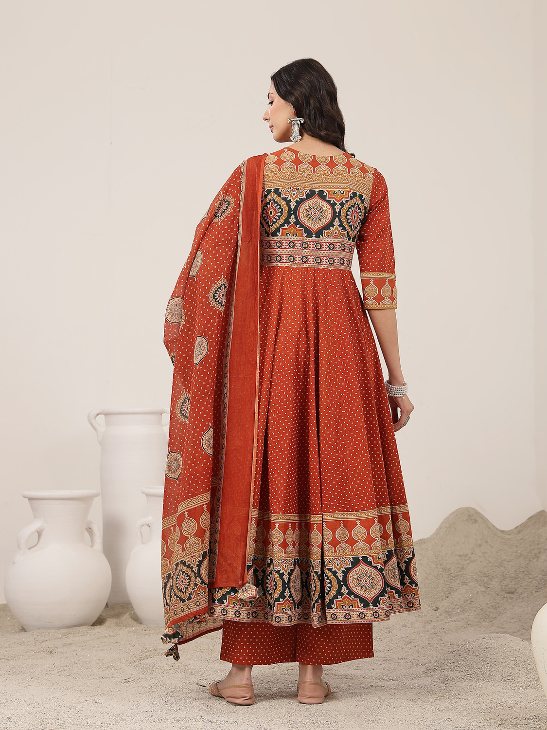 Image of KIMAYRA Women Kurta Palazzo Dupatta Set