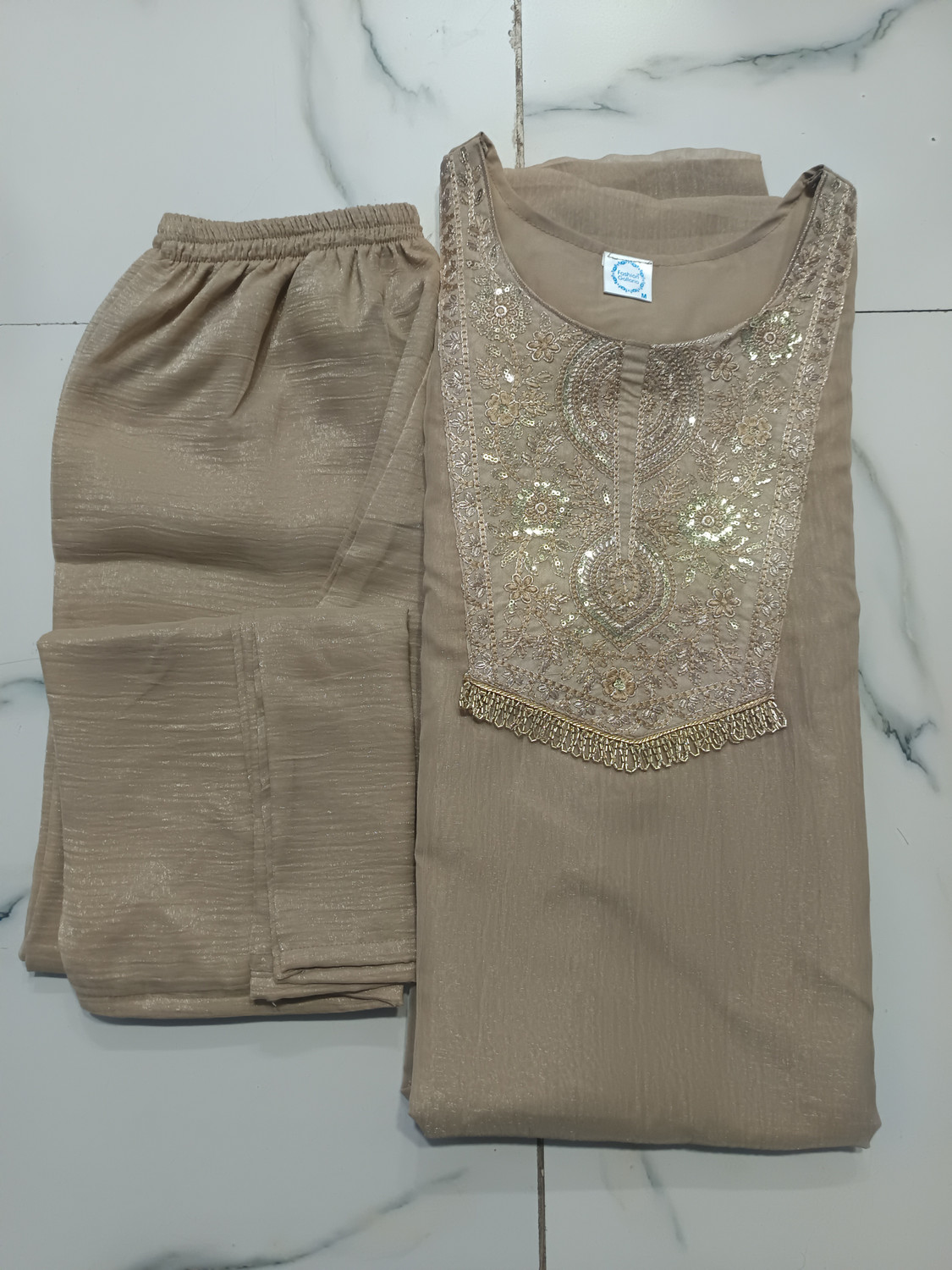 Image of Harekrishna creation Women Kaftan Palazzo Set