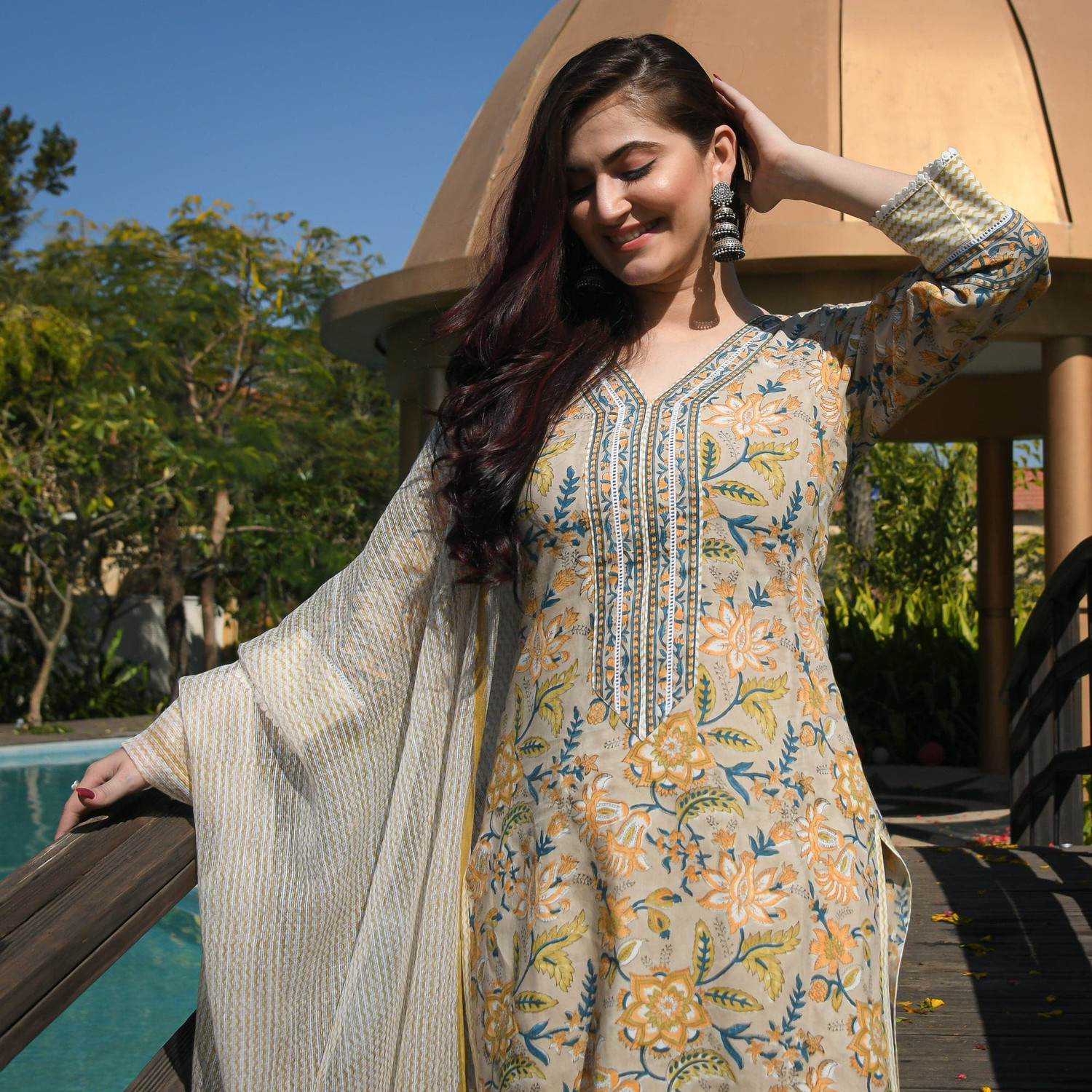 Image of Klosia Women Kurta Pant Set