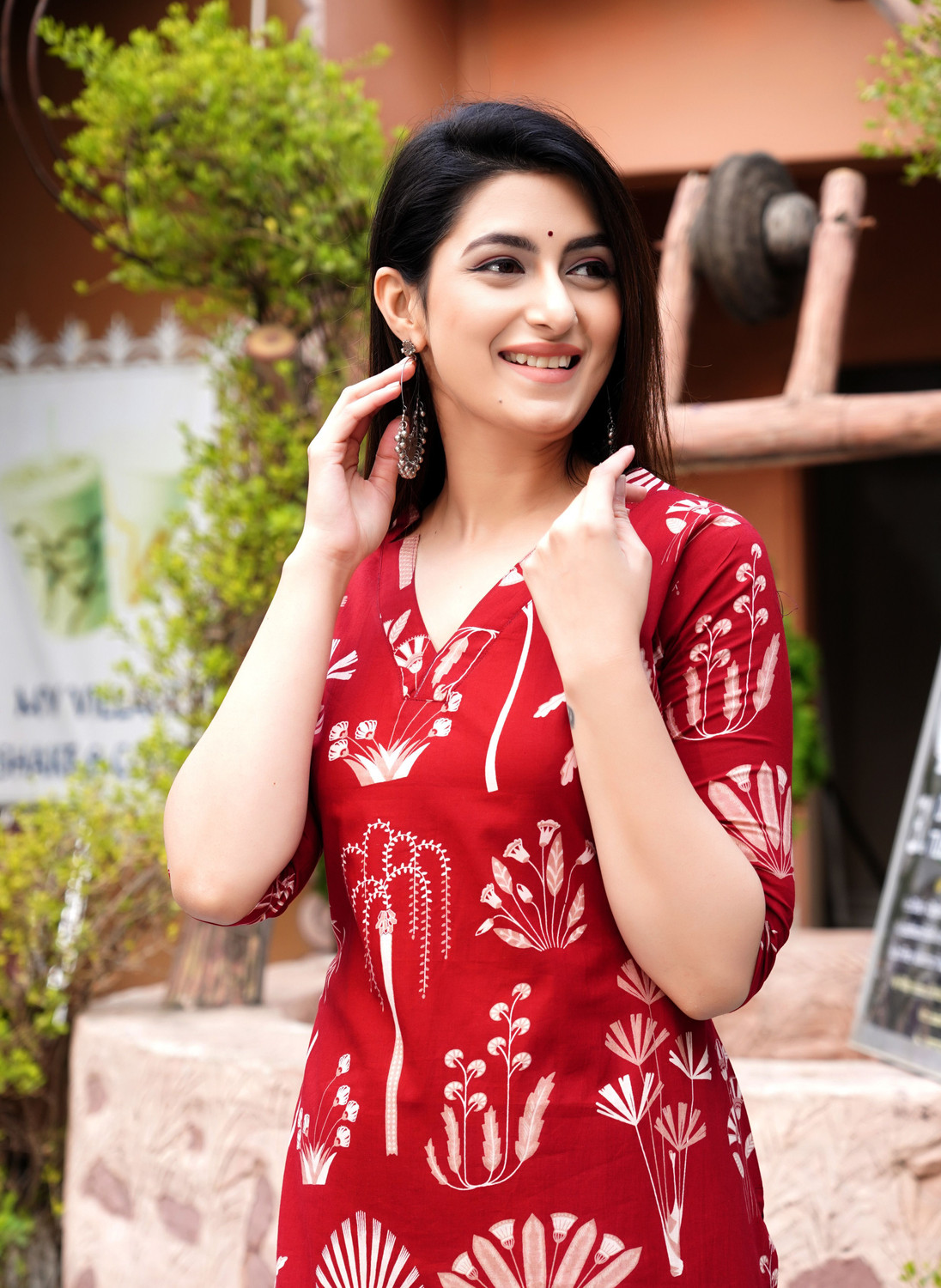 Image of Dhibha Women Kurti Pant Set