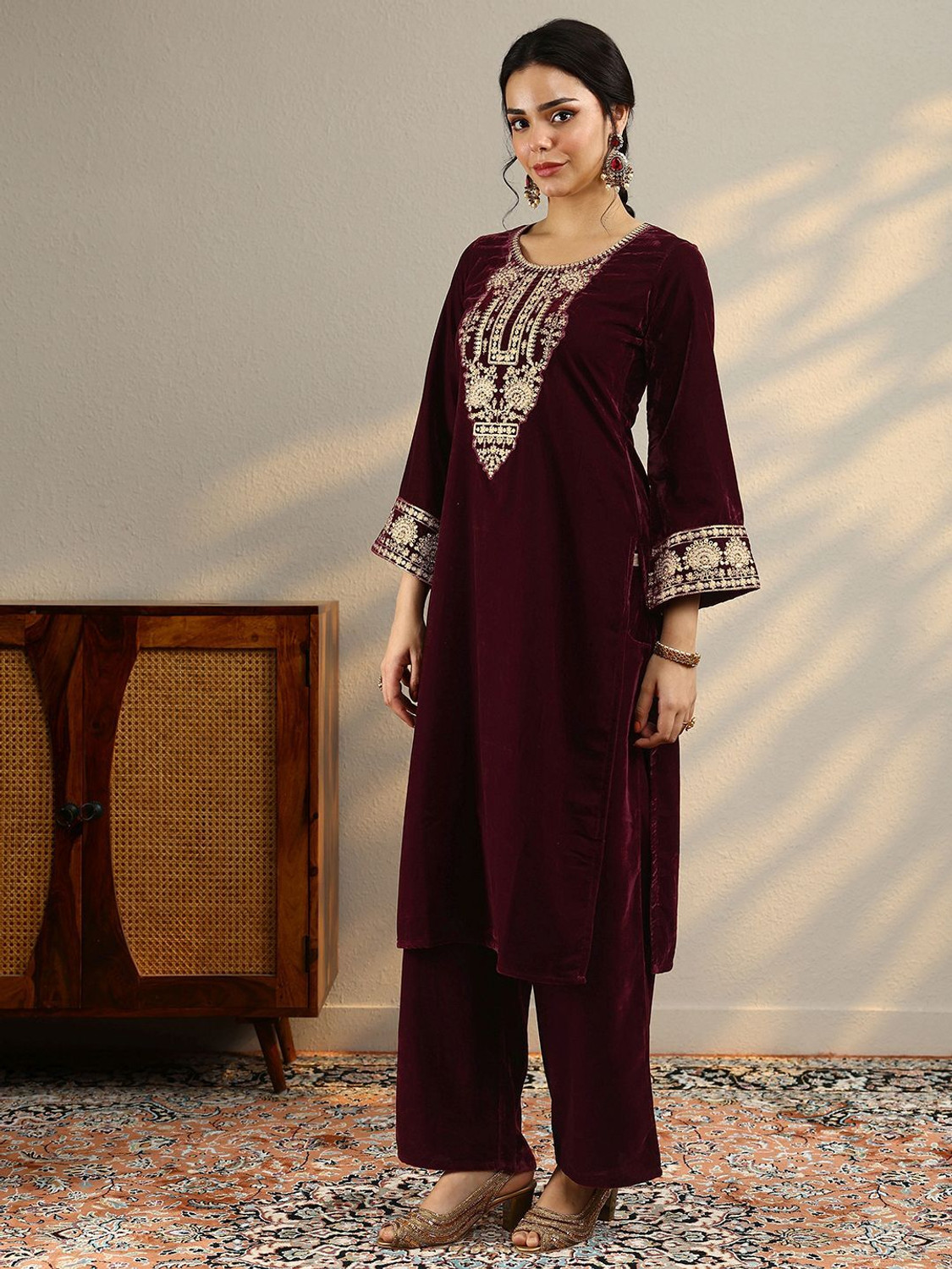 Image of LIBAS Women Kurta Pant Dupatta Set