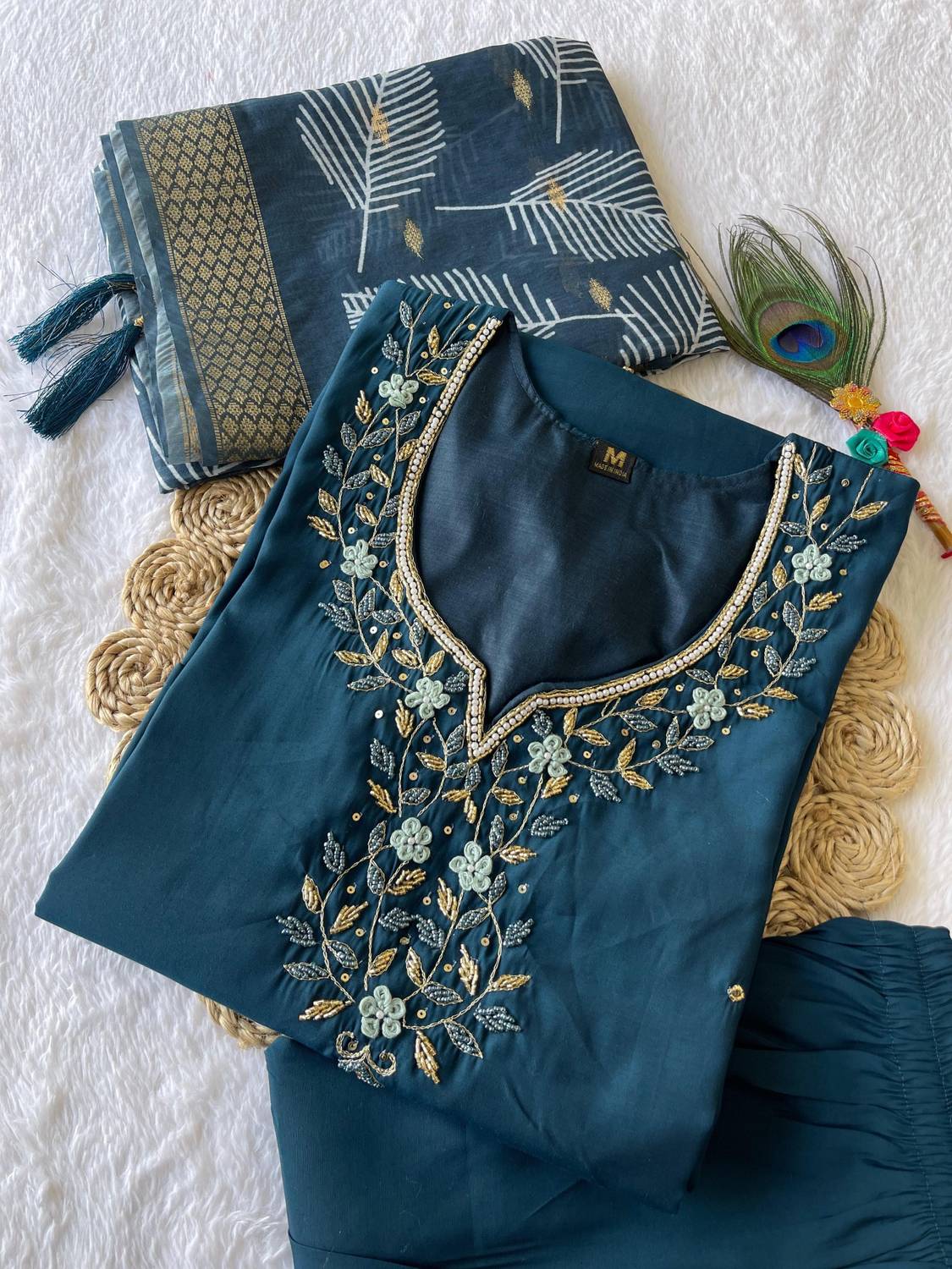 RAJLAXMI Women Kurti Palazzo Dupatta Set - Image 1