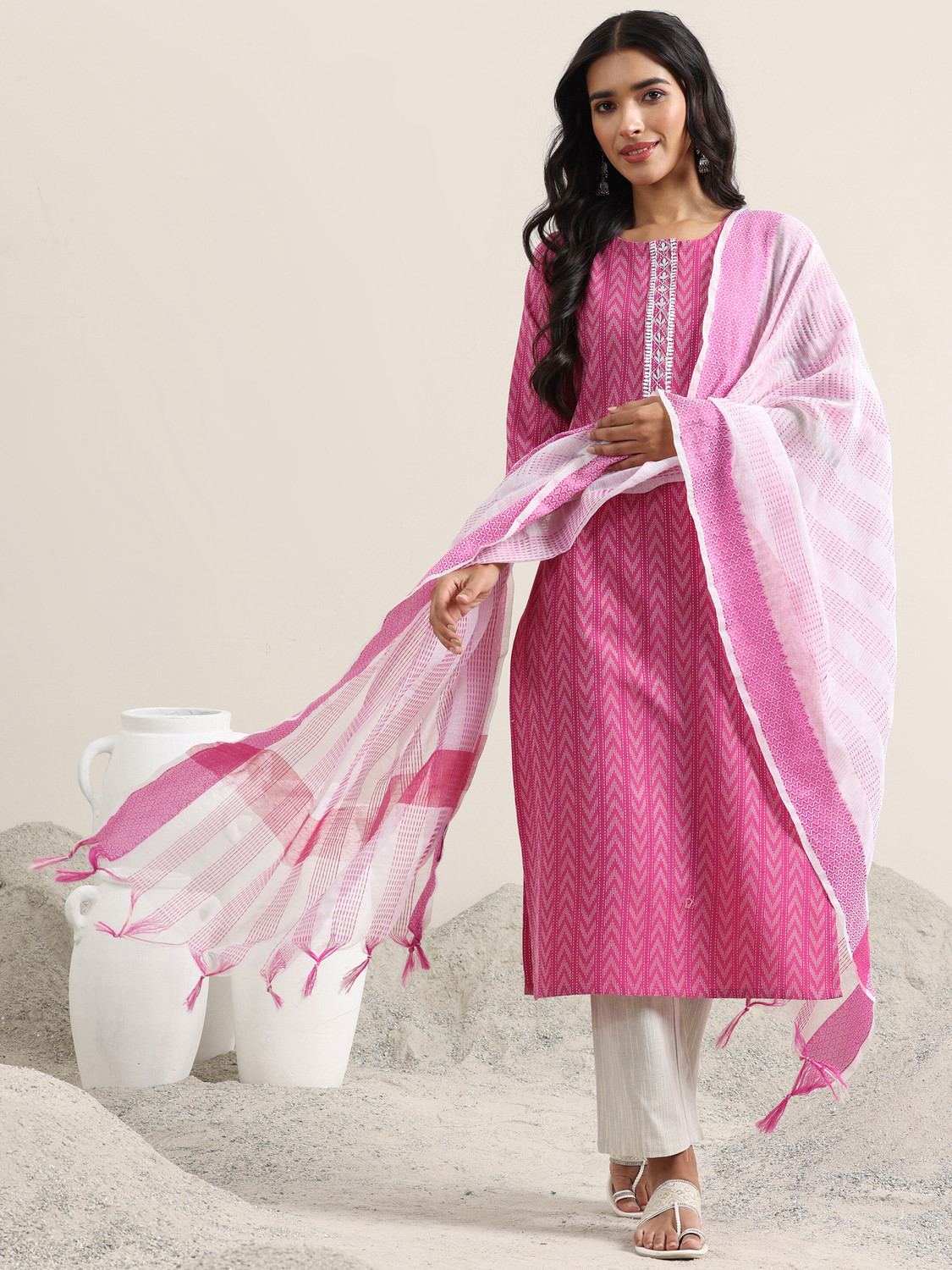 Image of LIBAS Women Kurta Salwar Dupatta Set