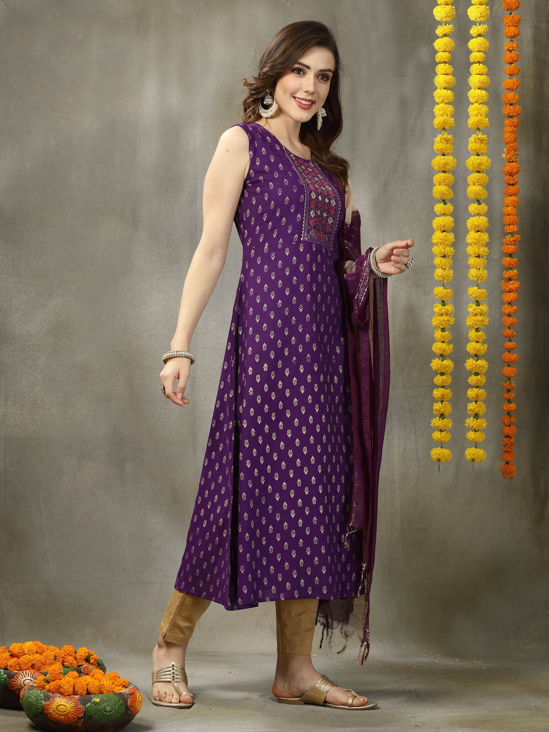 Image of Stylum Women Kurta Dupatta Set
