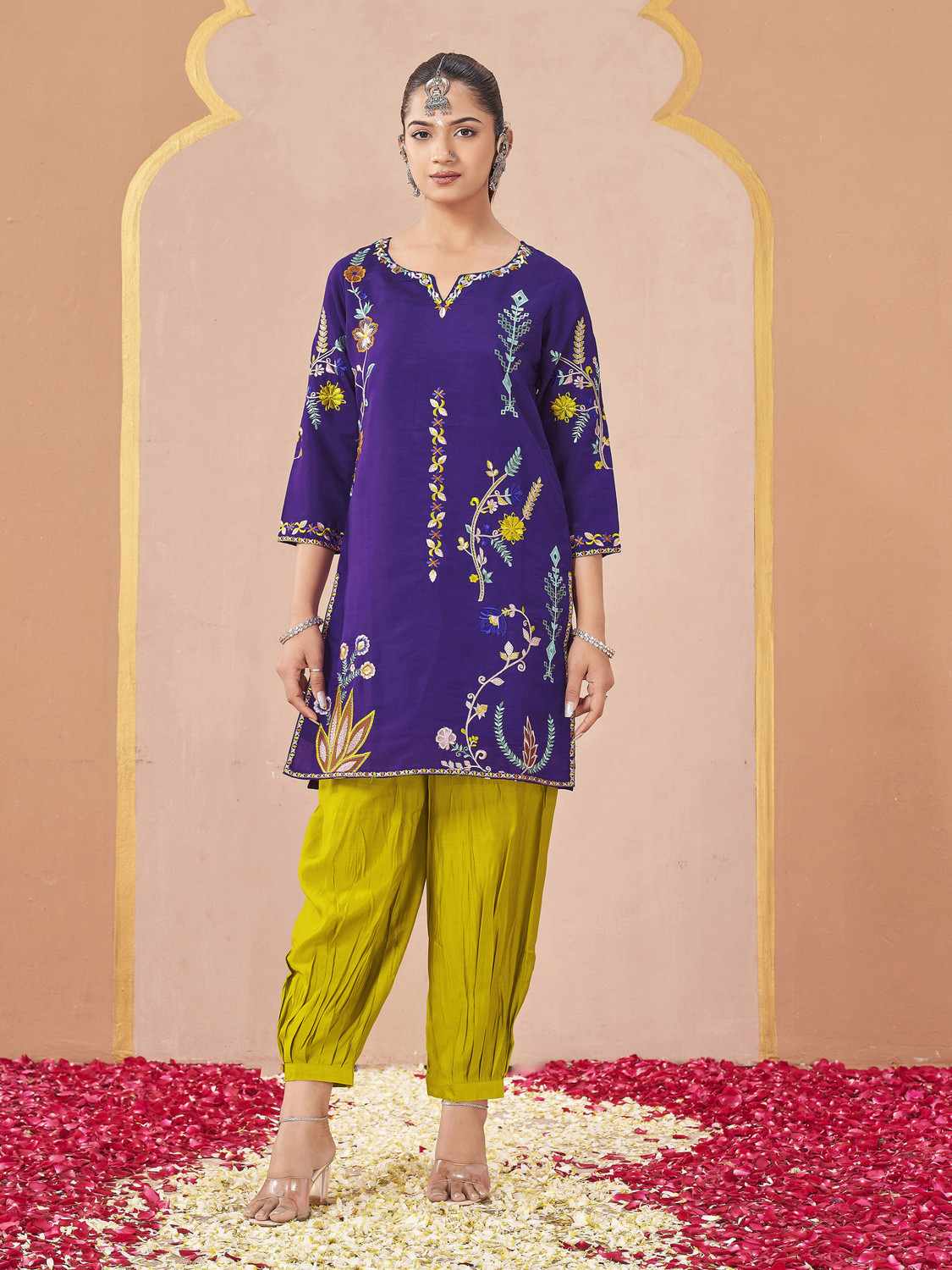 Image of Tikhi Imli Women Ethnic Top Salwar Set