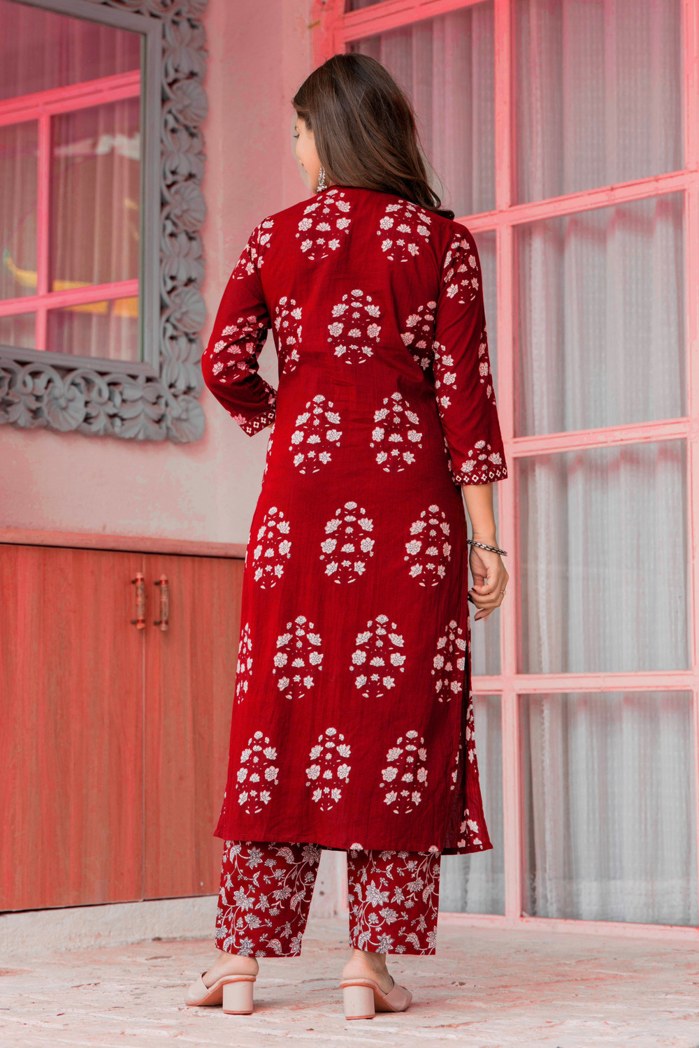 Image of GEKHA Women Kurta Pant Dupatta Set