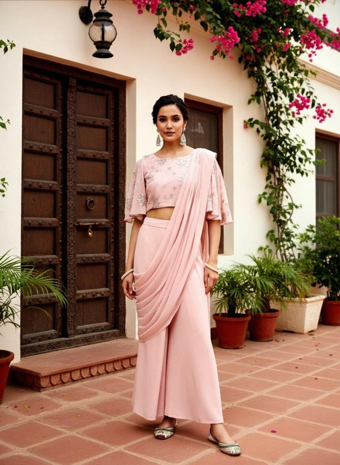Image of GERUA BY LIBAS Women Ethnic Top Pant Set