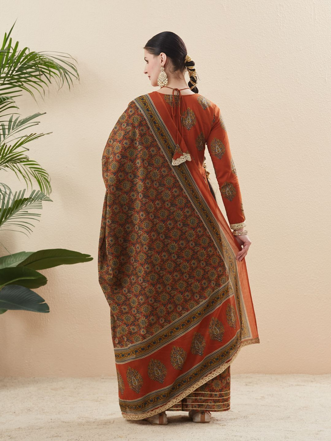 Image of MOKOSH Women Kurta Sharara Dupatta Set