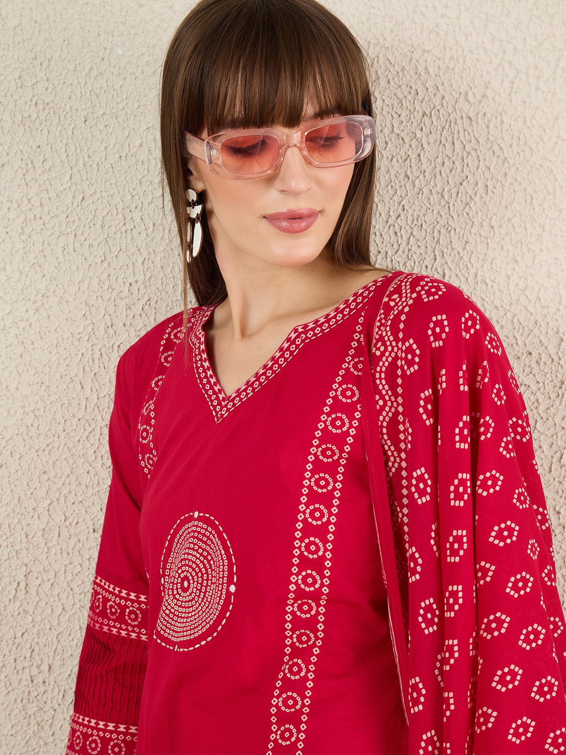 Image of Indo Era Women Kurta Pant Dupatta Set