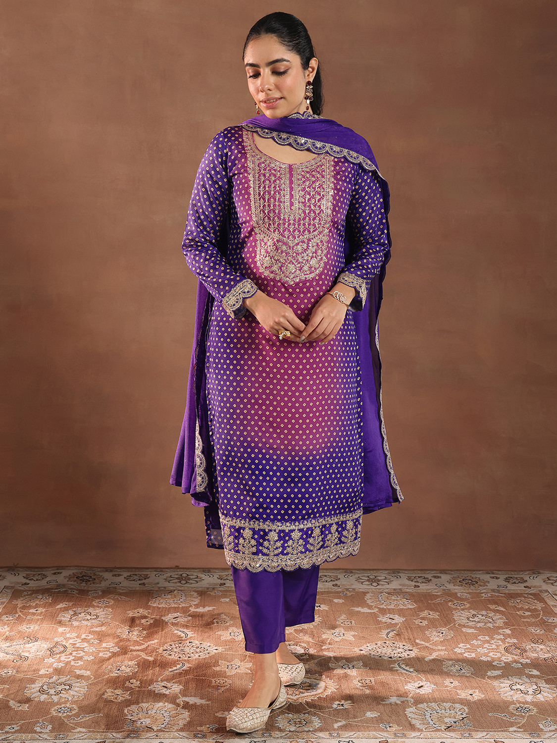 Image of LIBAS Women Kurta Pant Dupatta Set