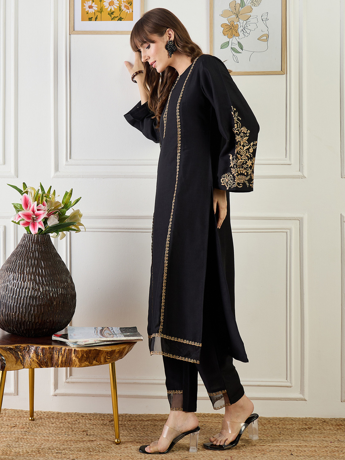 Image of Indo Era Women Kurta Pant Set