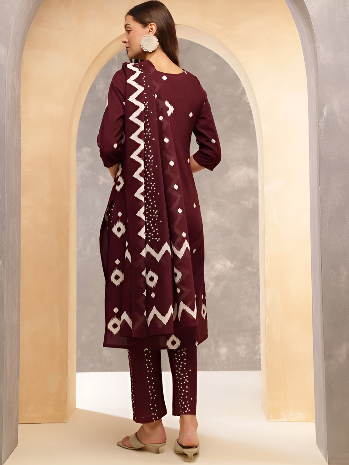 Image of AzreenFashion Women Kurti Pant Dupatta Set