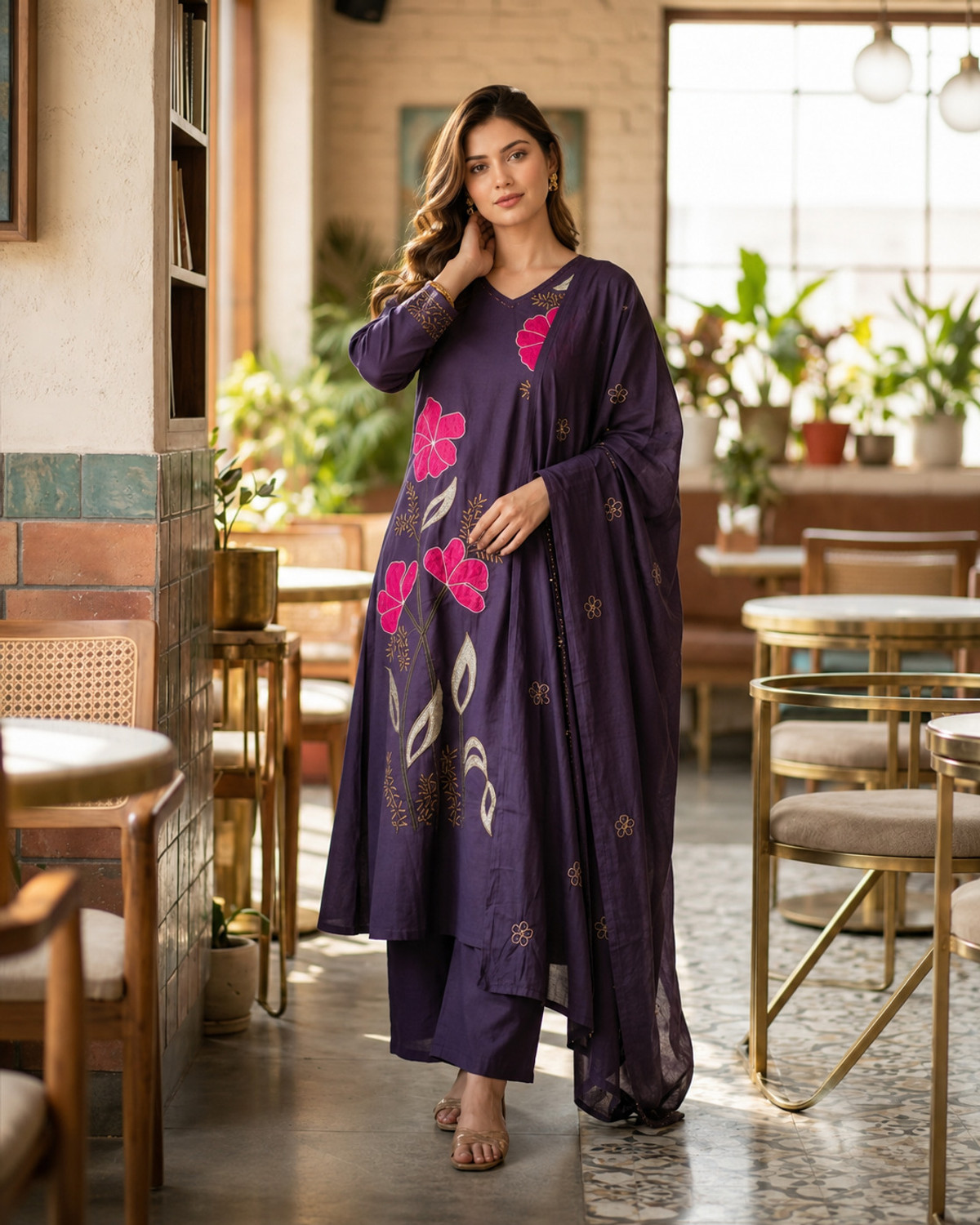 VASTRA RANG Women Kurta Pant Dupatta Set
