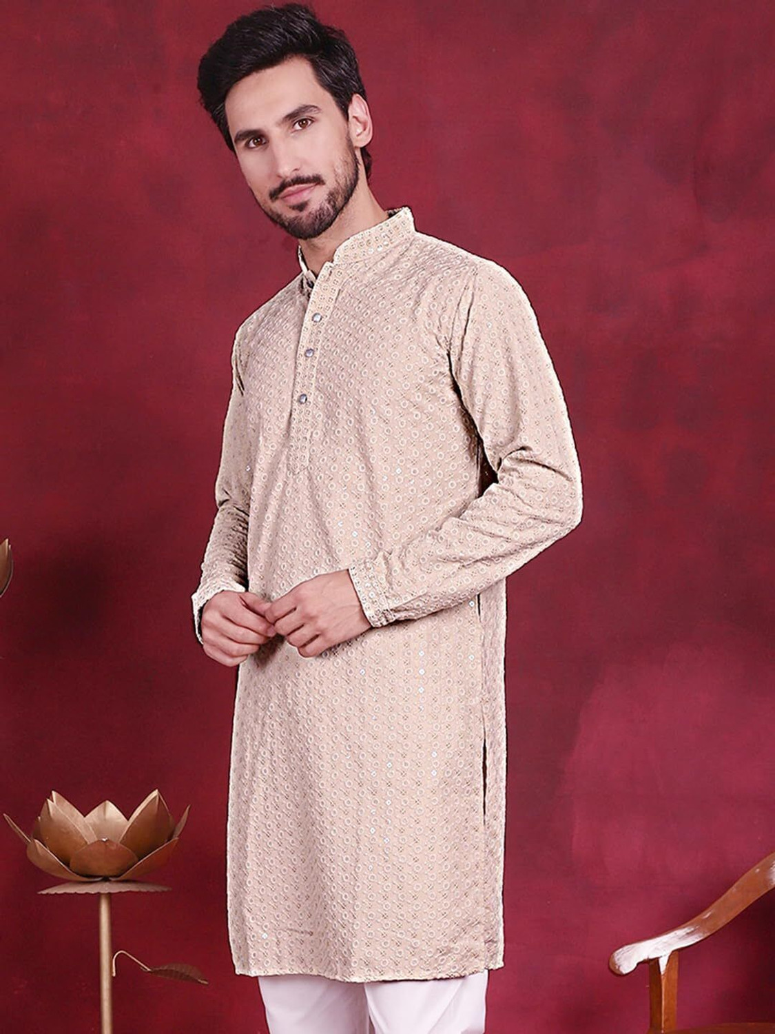 Image of Almora Men Kurta Pyjama Set