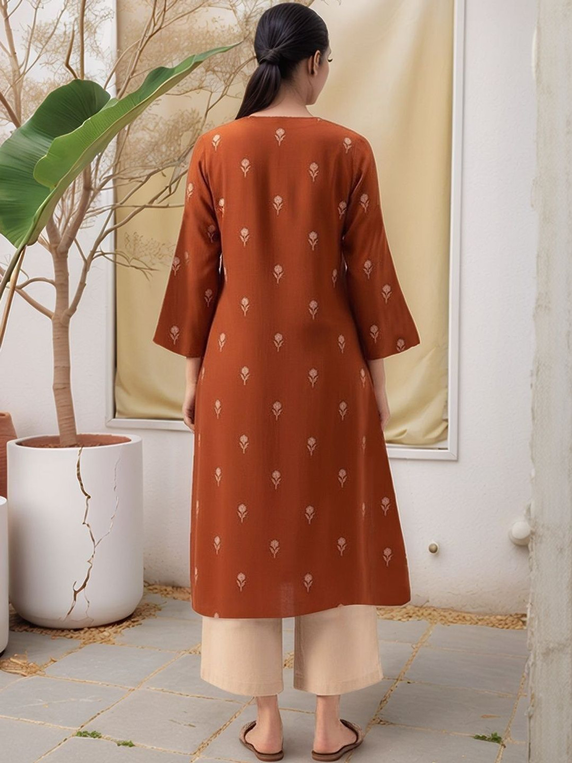 Image of SZN Women Kurta Palazzo Set