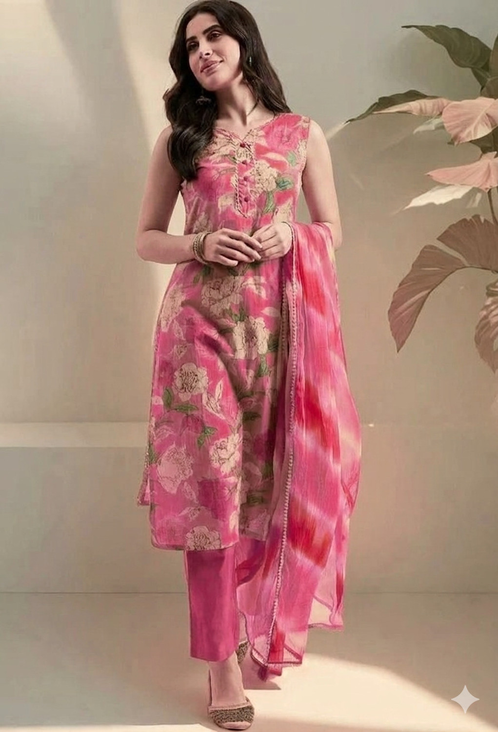 Image of JHANJHRIYA FAB Women Kurta Pant Dupatta Set
