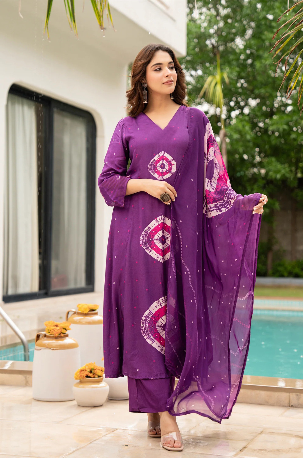 Image of Klosia Women Kurta Pant Dupatta Set