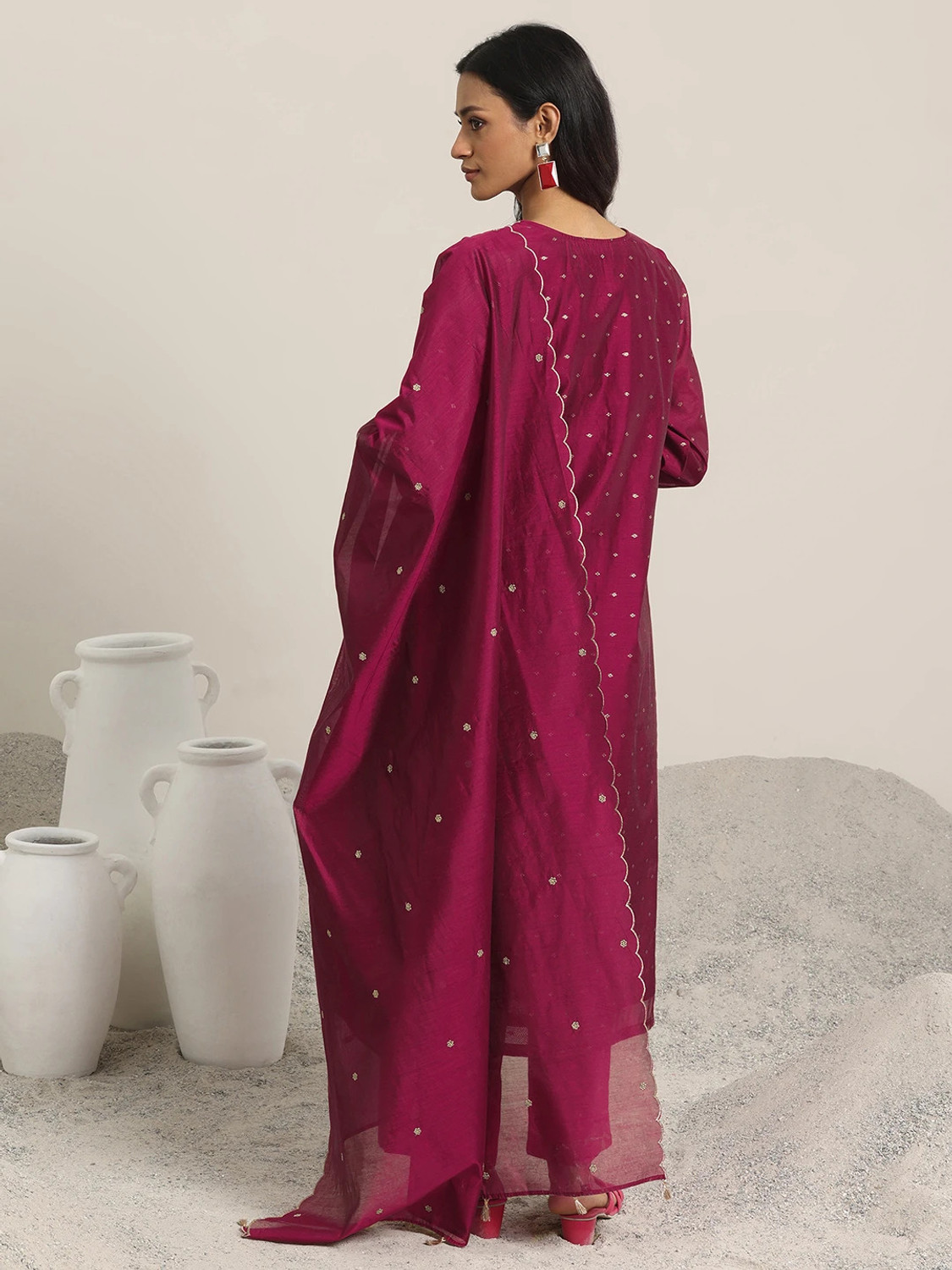 Image of LIBAS Women Kurta Pant Dupatta Set