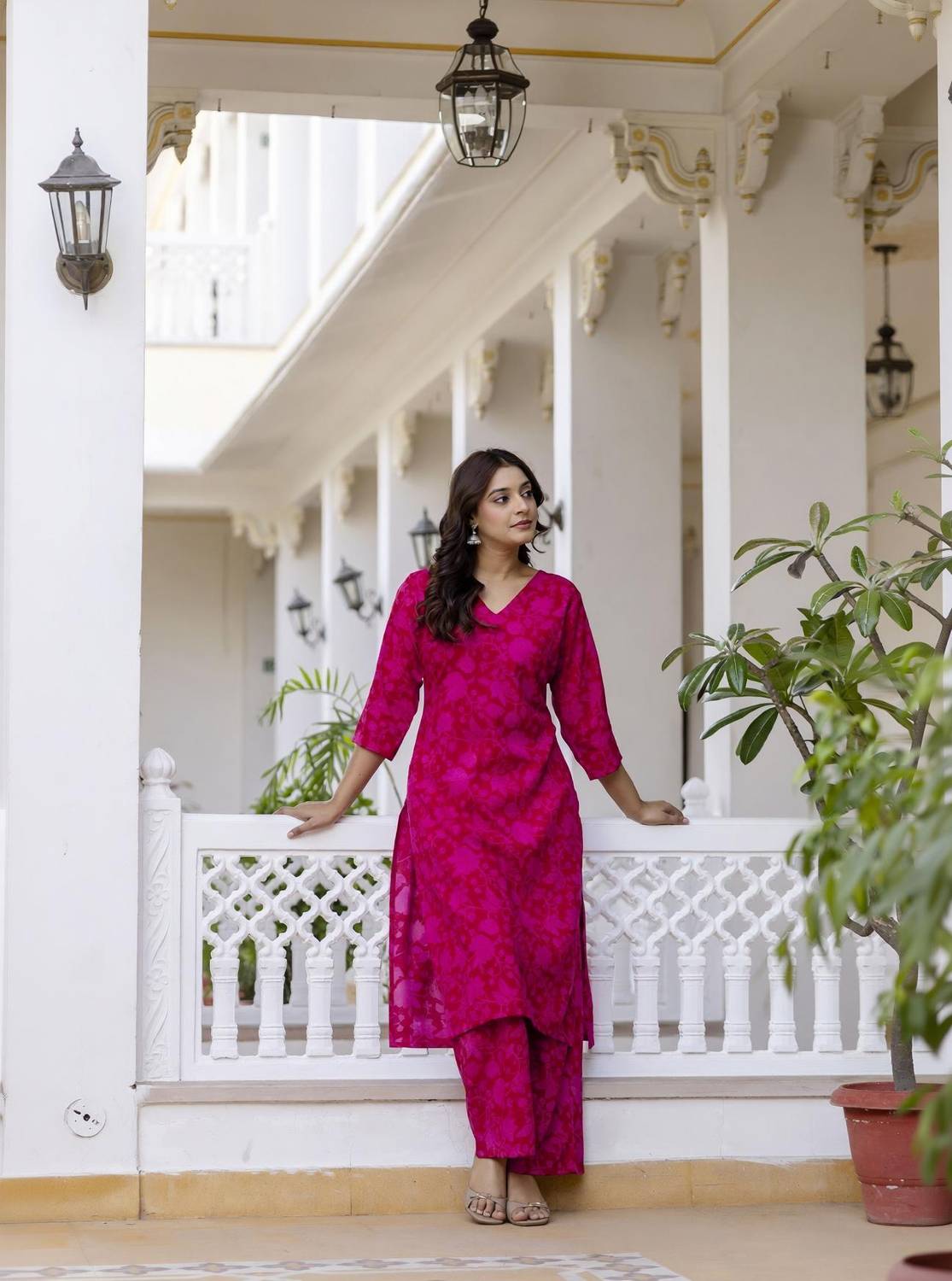 Dhibha Women Kurti Pant Set