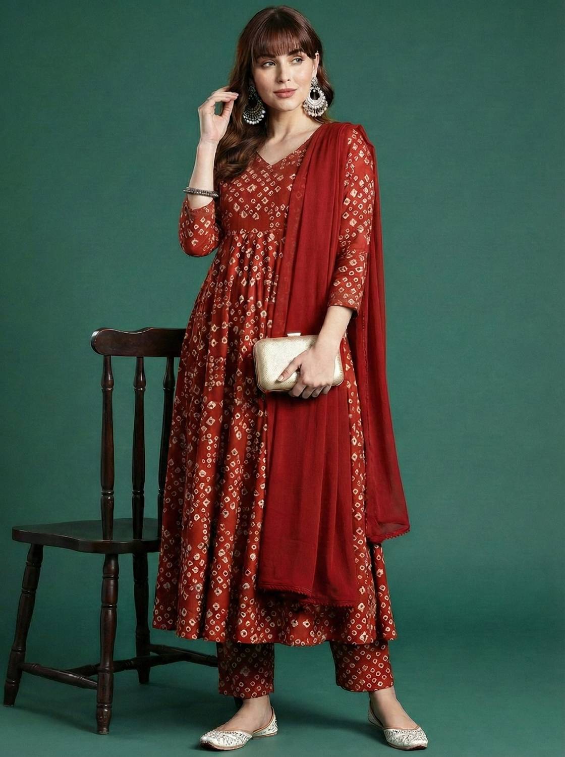 JAINICA Women Kurta Pant Dupatta Set