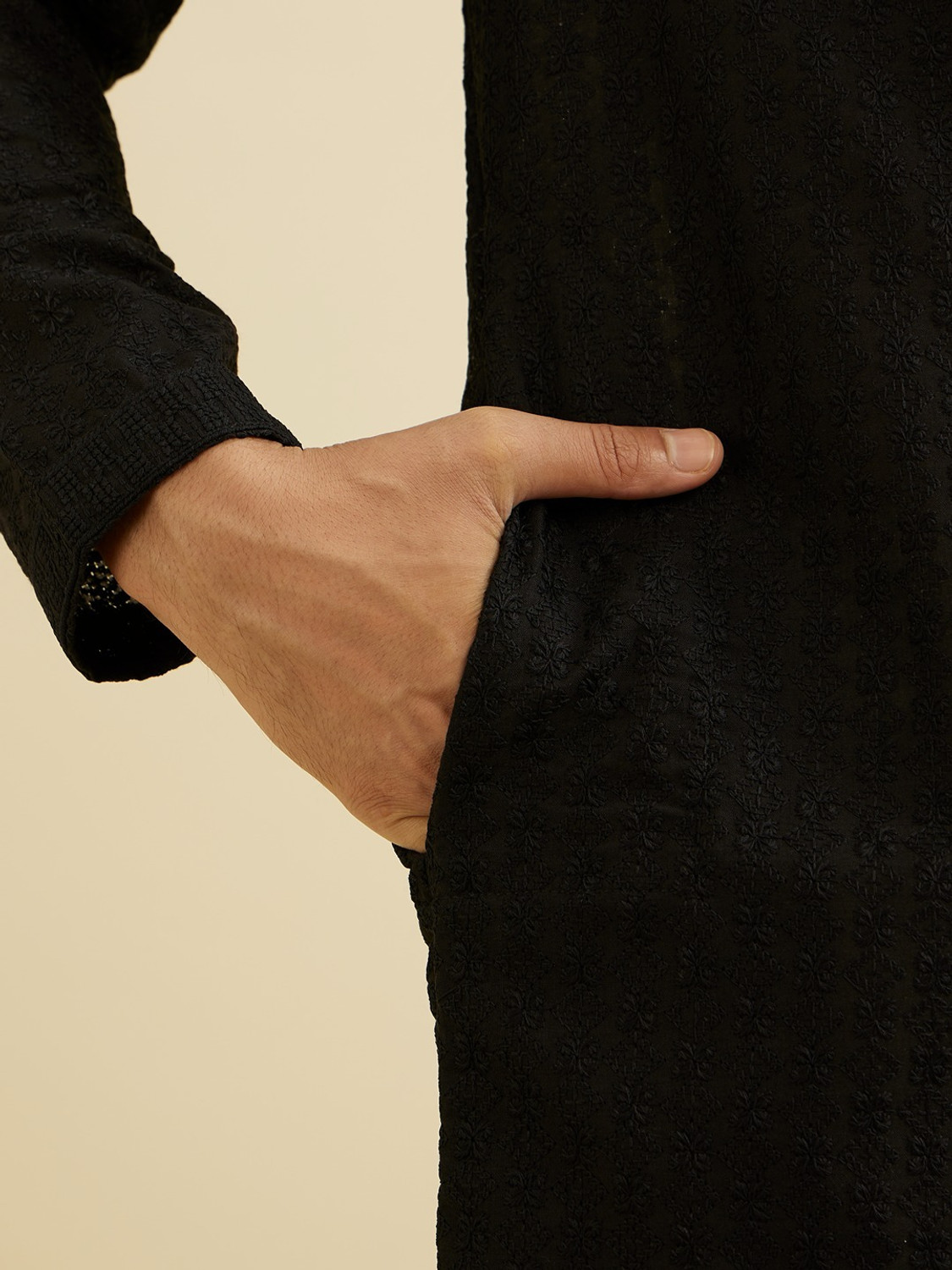 Image of MANYAVAR Men Kurta Pyjama Set