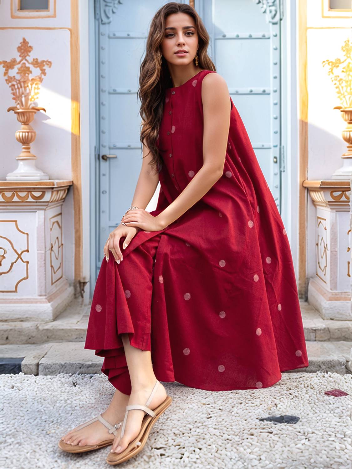 Gosriki Women Kurta Palazzo Set