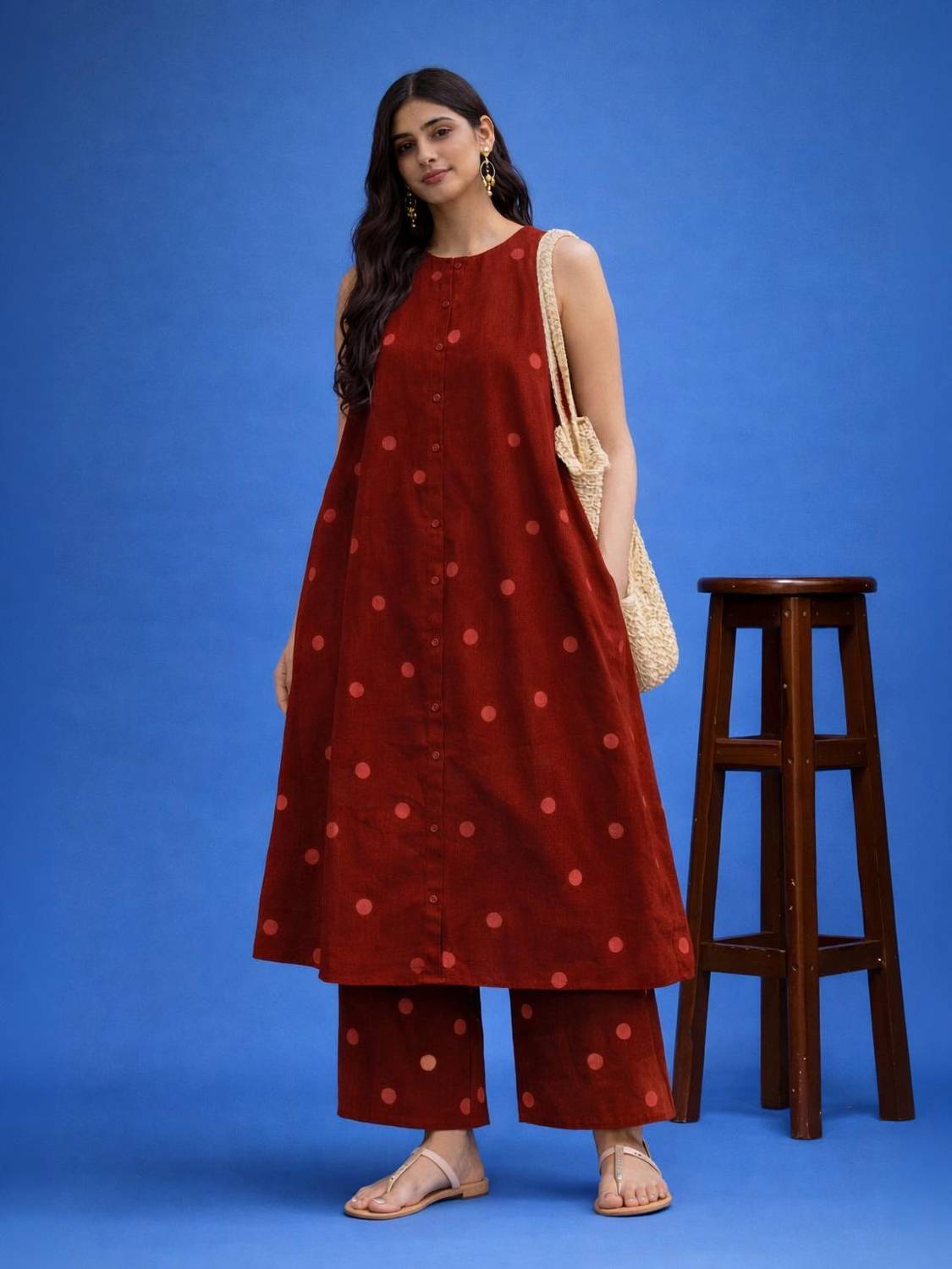 AAFAMI Women Kurta Palazzo Set