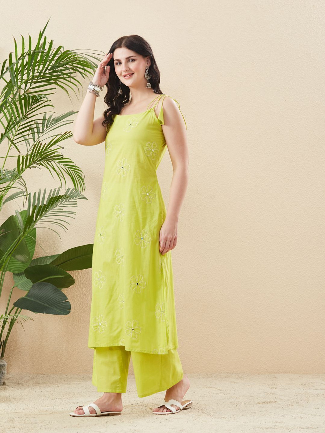 Image of MOKOSH Women Kurta Palazzo Set