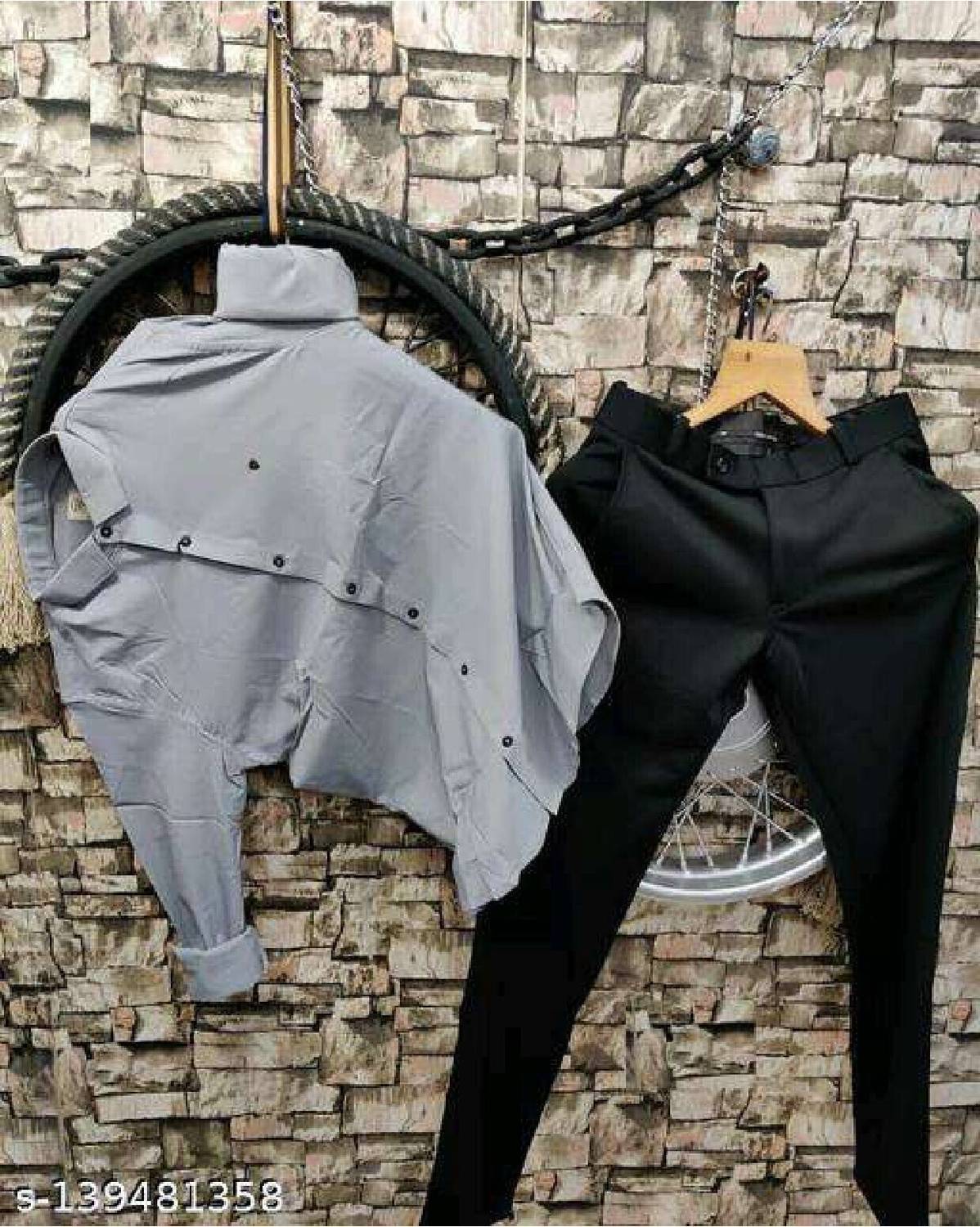 SOUNDRYAFABRIC Men Shirt Pant Set - Buy SOUNDRYAFABRIC Men Shirt Pant Set  Online at Best Prices in India | Flipkart.com