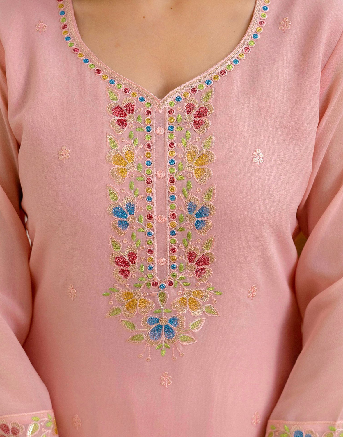 Image of Skylee Women Kurta Pant Dupatta Set