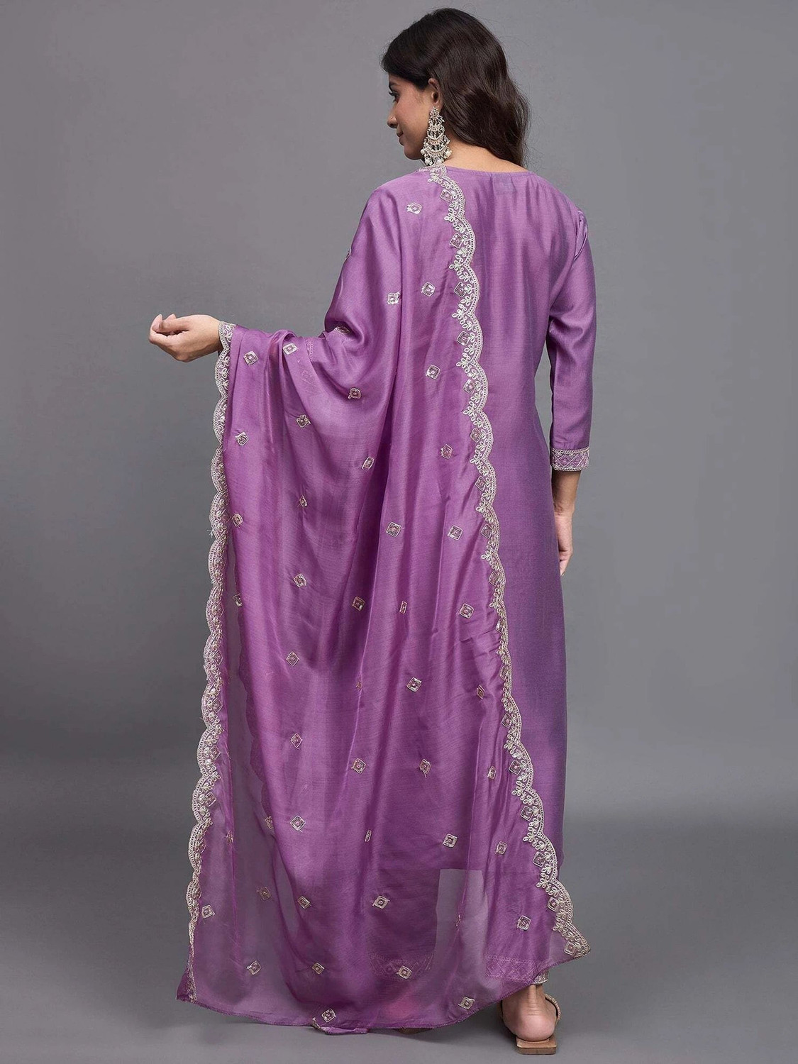 Image of Zinariya Fab Women Kurta Pant Dupatta Set