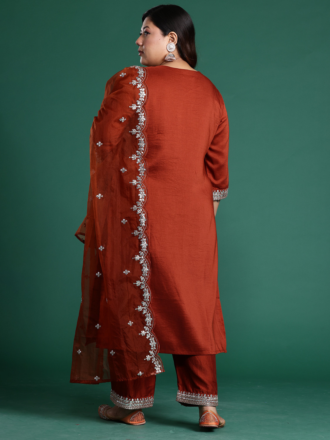 Image of Indo Era Women Kurta Pant Dupatta Set