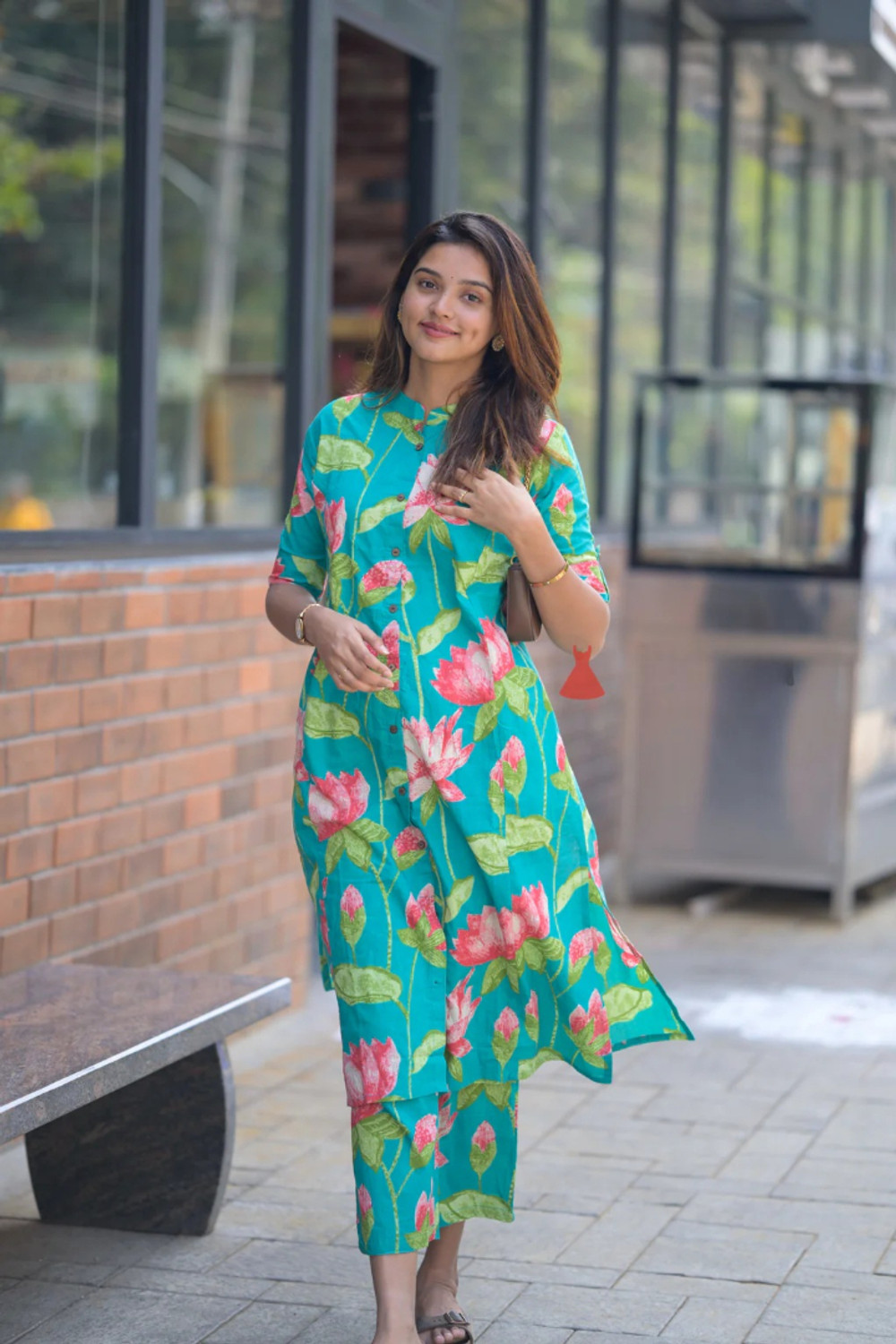 Image of Dress21 Women Kurti Palazzo Set
