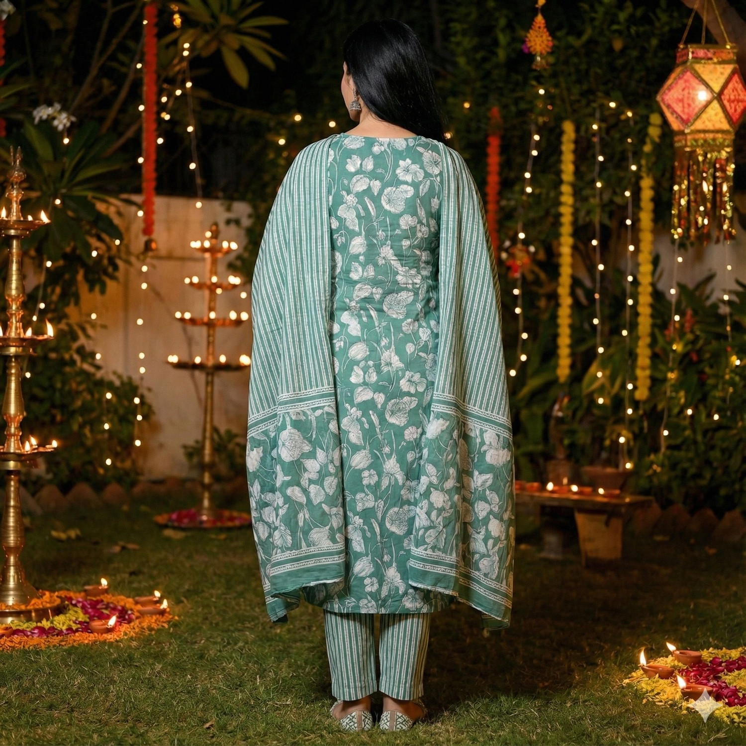Image of GIGNAR Women Kurta Pant Dupatta Set