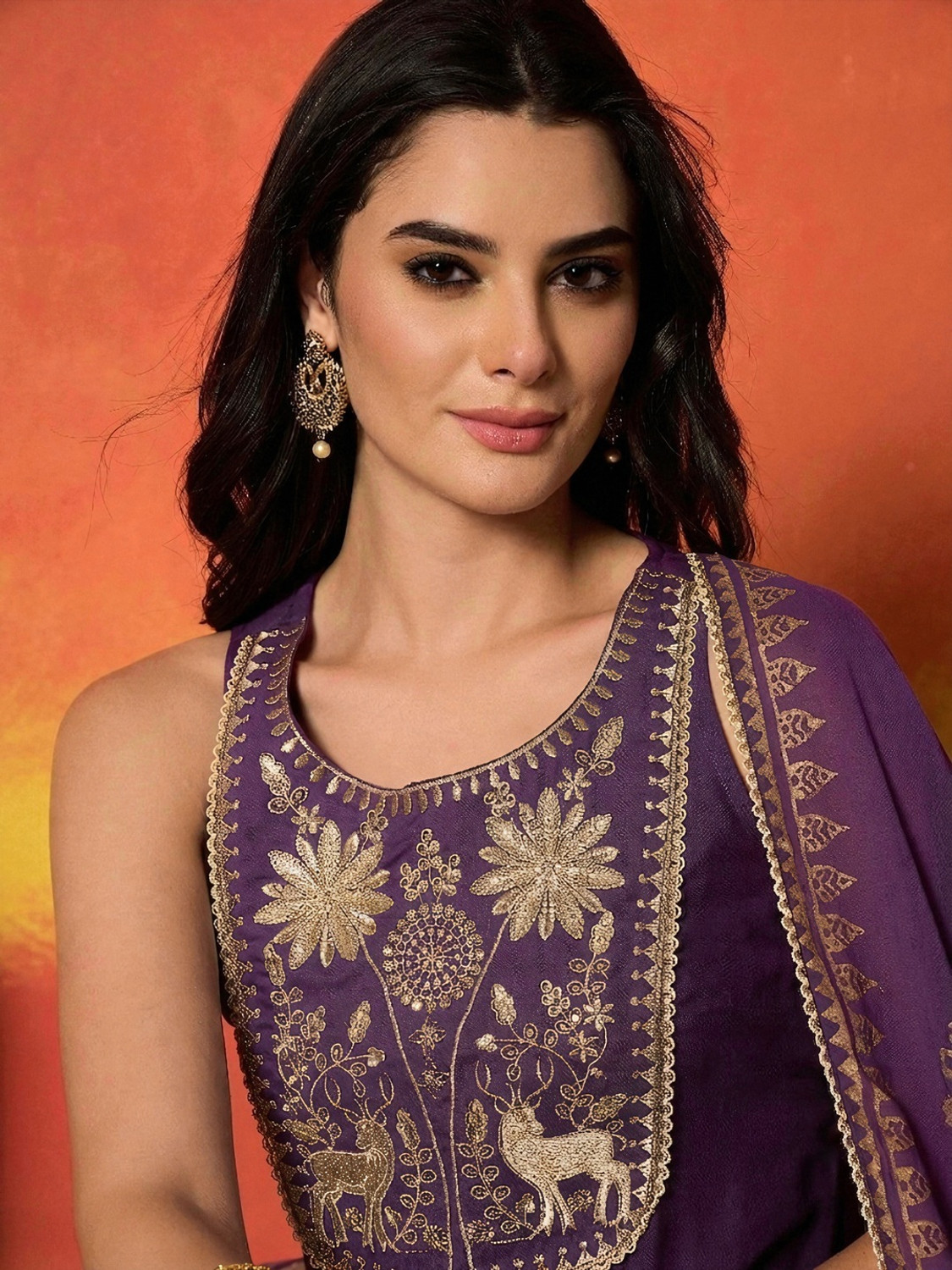Image of Stylum Women Viscose Rayon Kurti Salwar Dupatta Set
