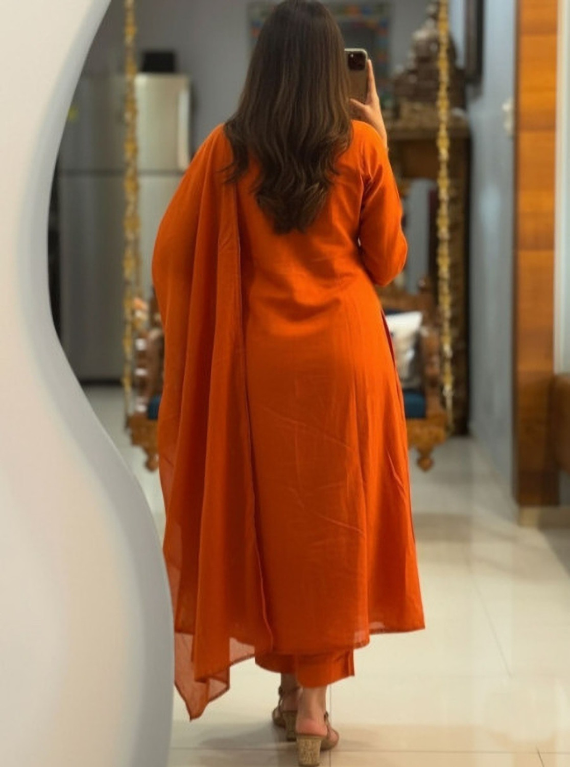 Image of ANJIKI Women Kurti Pant Dupatta Set