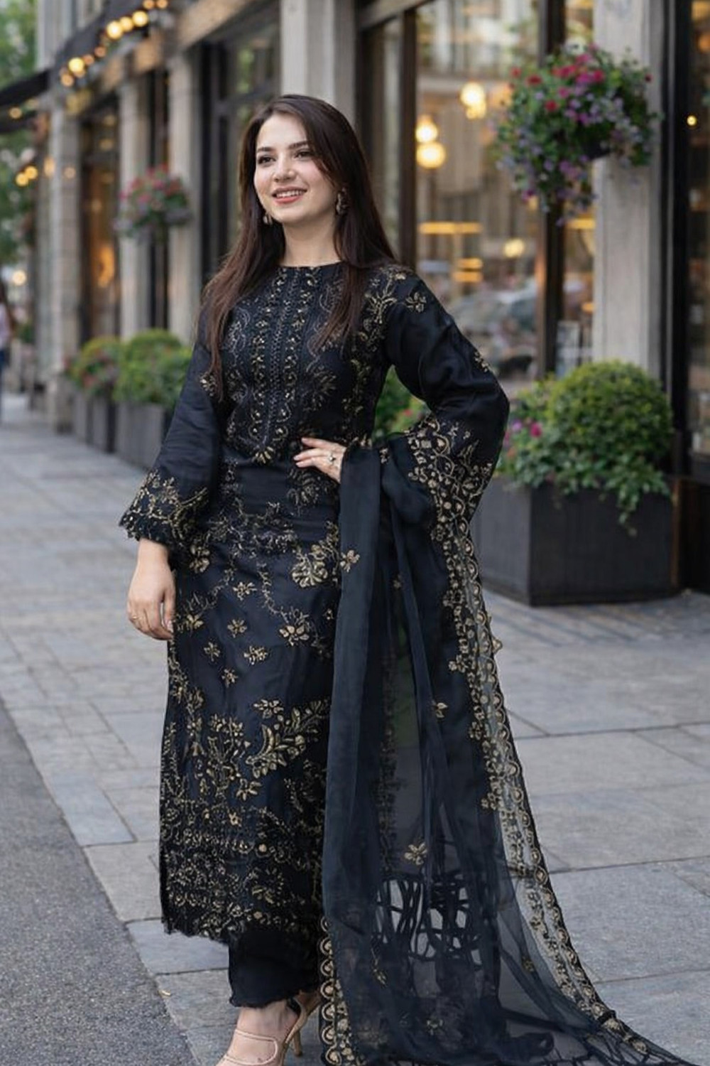 Image of Sivra Fashion Women Kurta Pant Dupatta Set