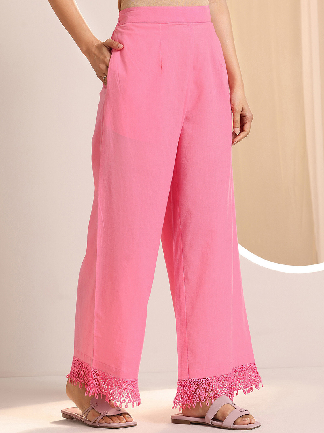 Image of LIBAS Women Kurta Palazzo Dupatta Set
