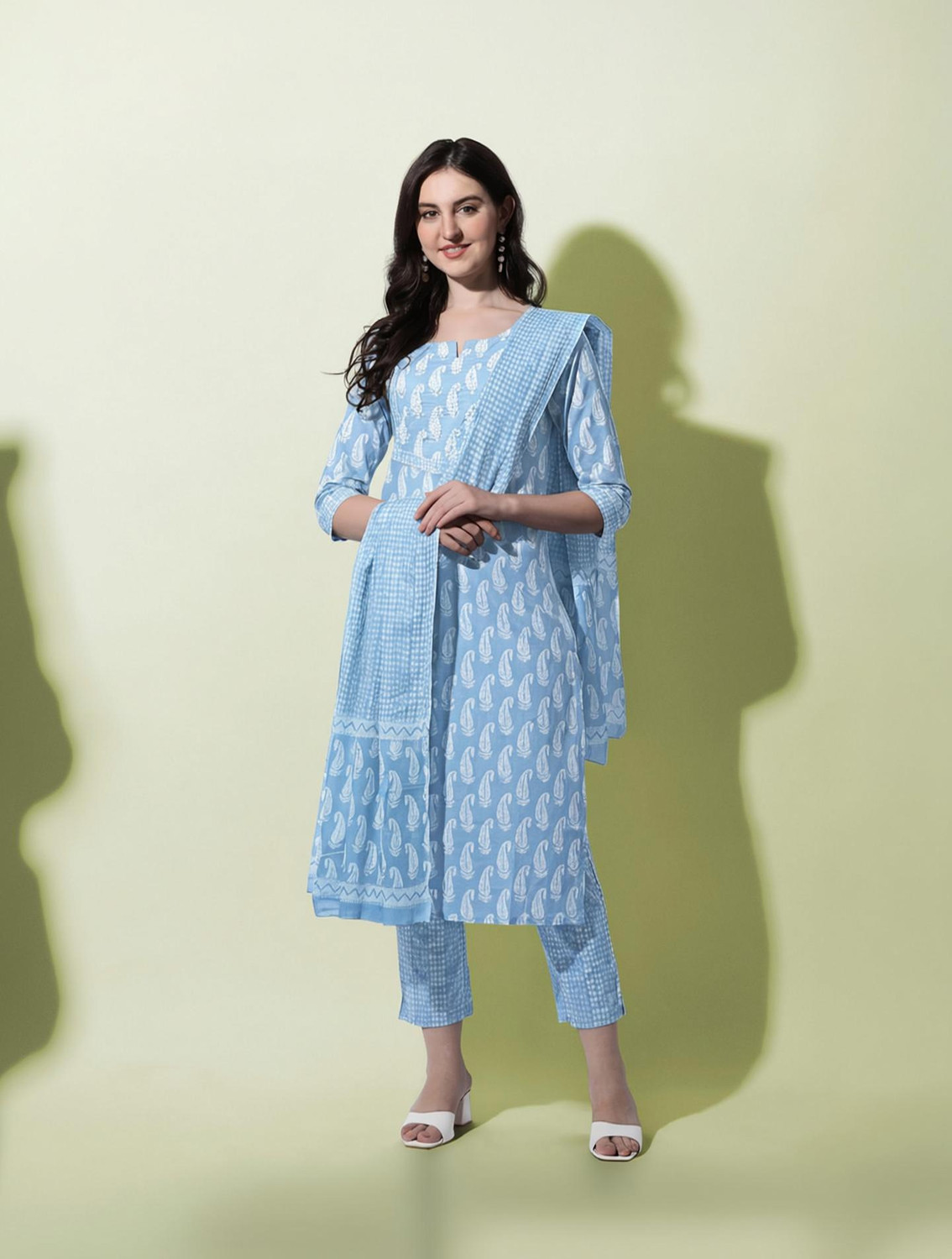 Image of MIRCHI FASHION Women Kurta Pant Dupatta Set