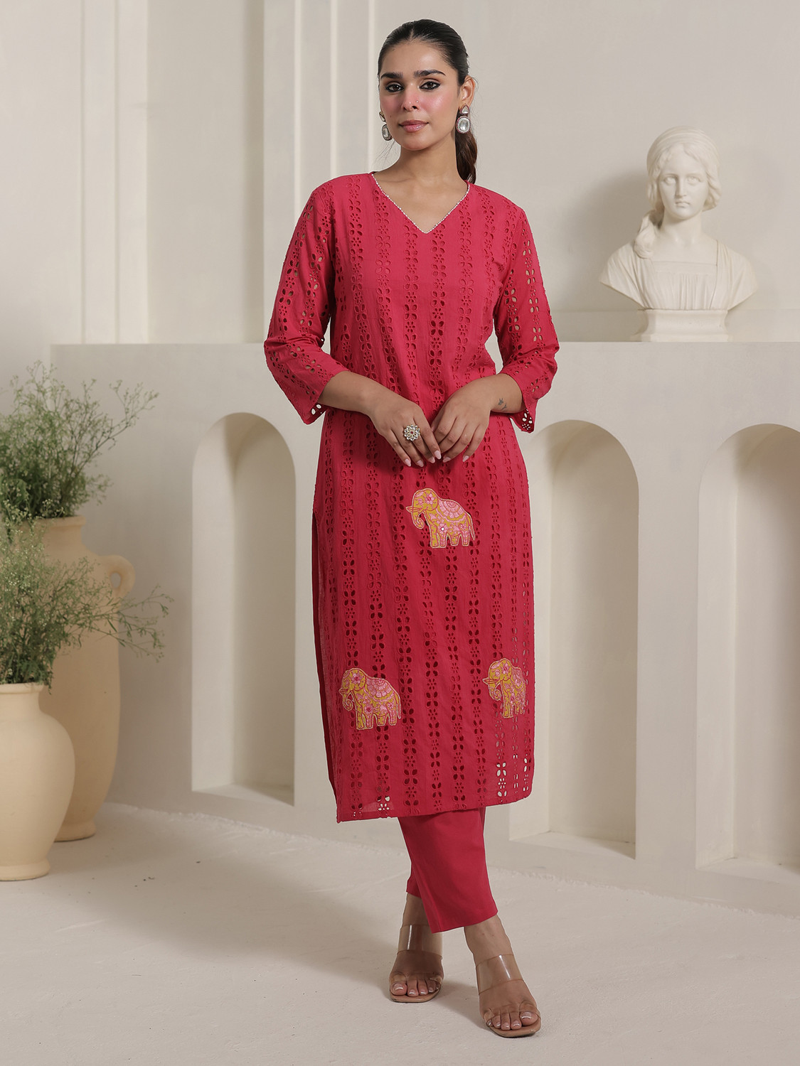 Image of Indo Era Women Kurta Pant Set